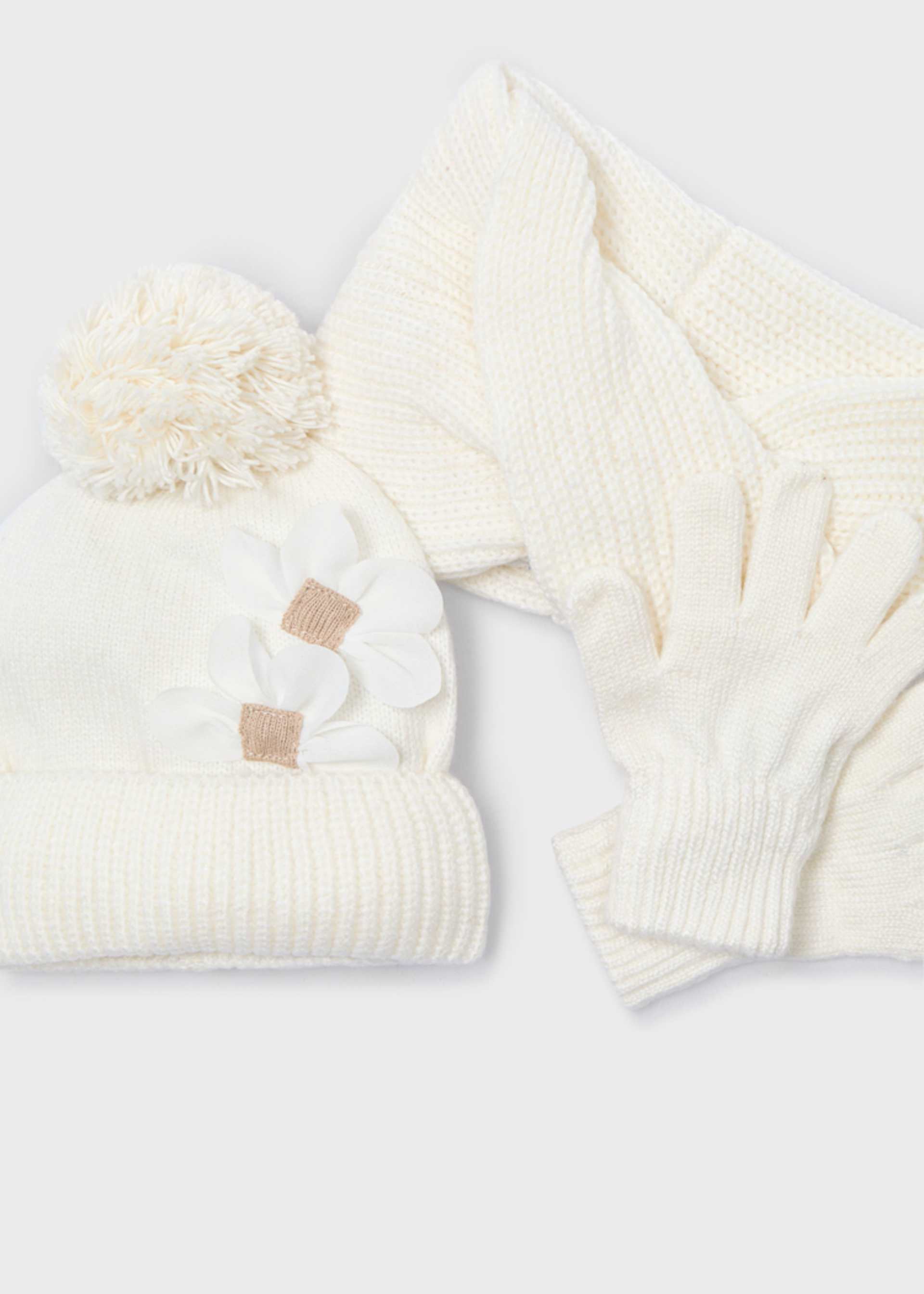 Set 3 pezzi sciarpa bambina