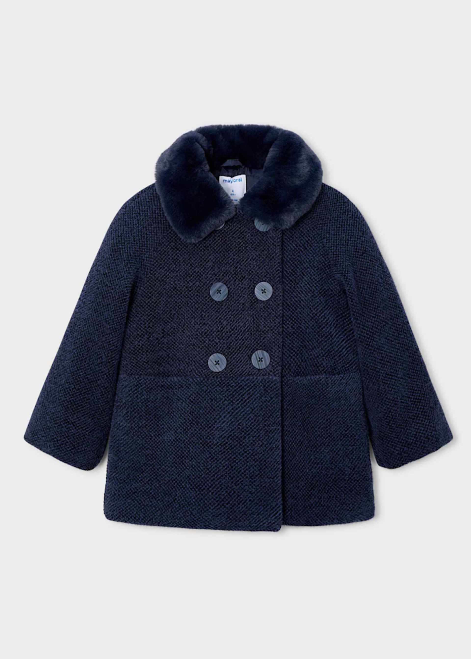 Manteau fourré fille
