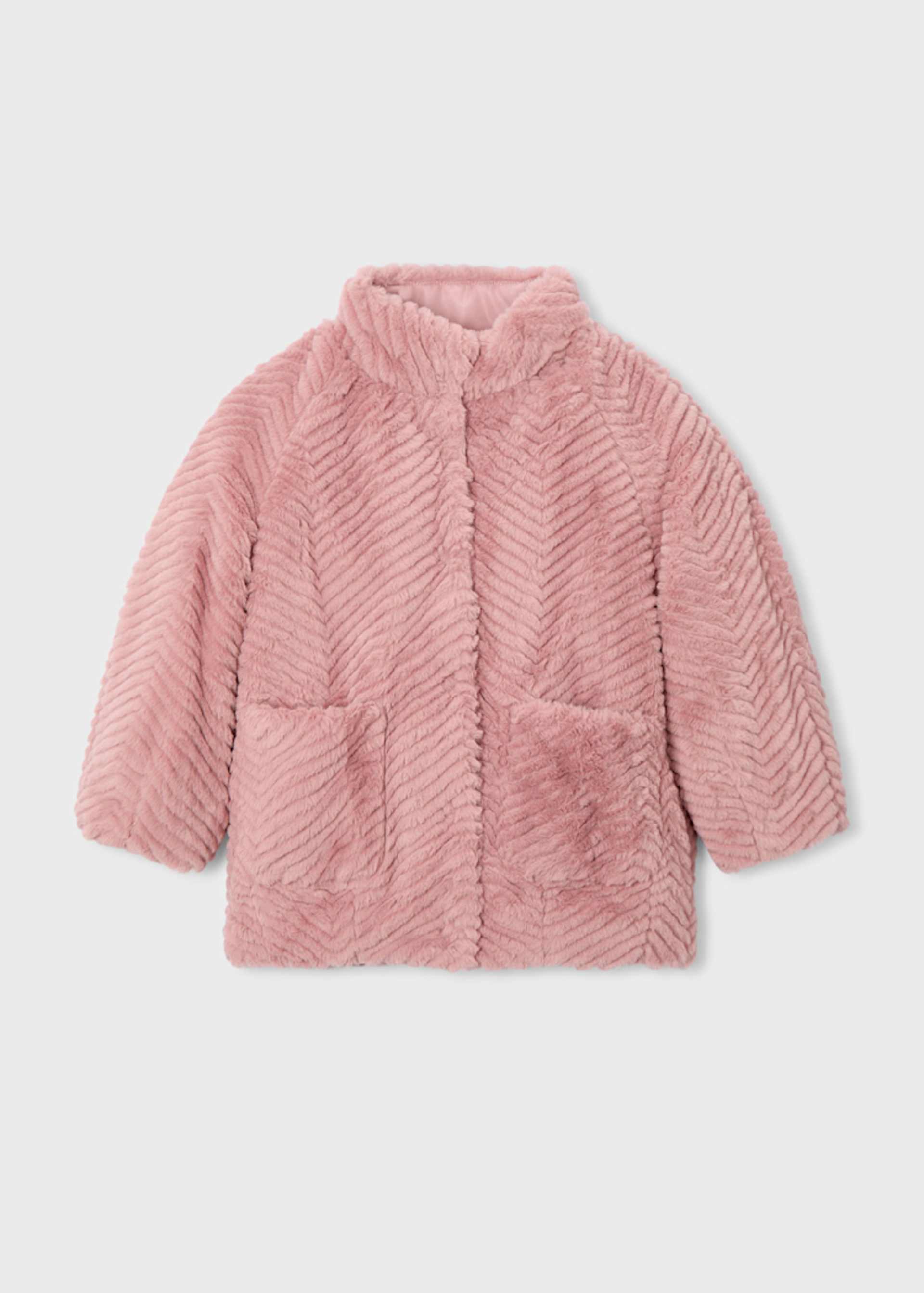 Manteau fourré fille