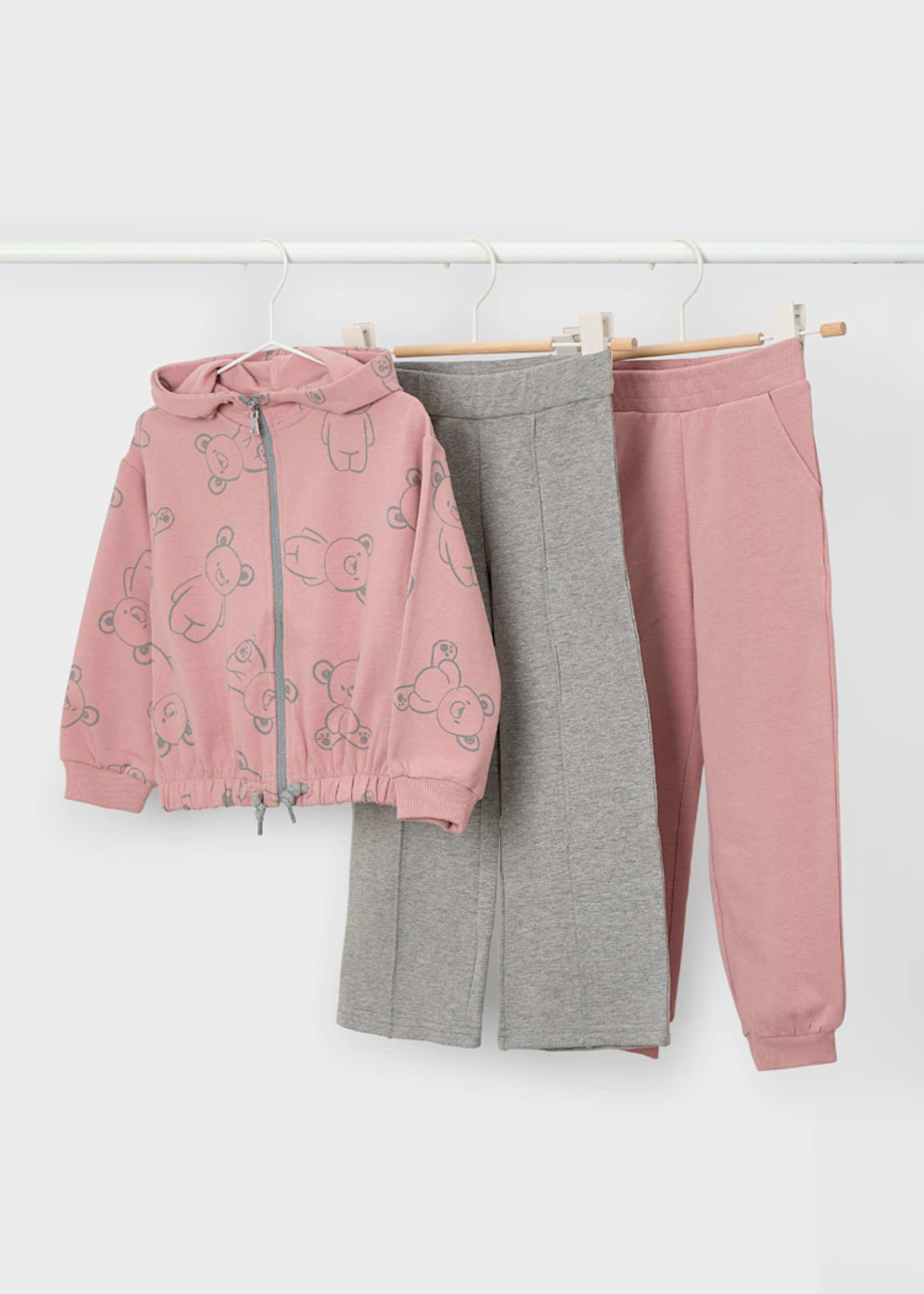 Girls 2 trouser tracksuit set