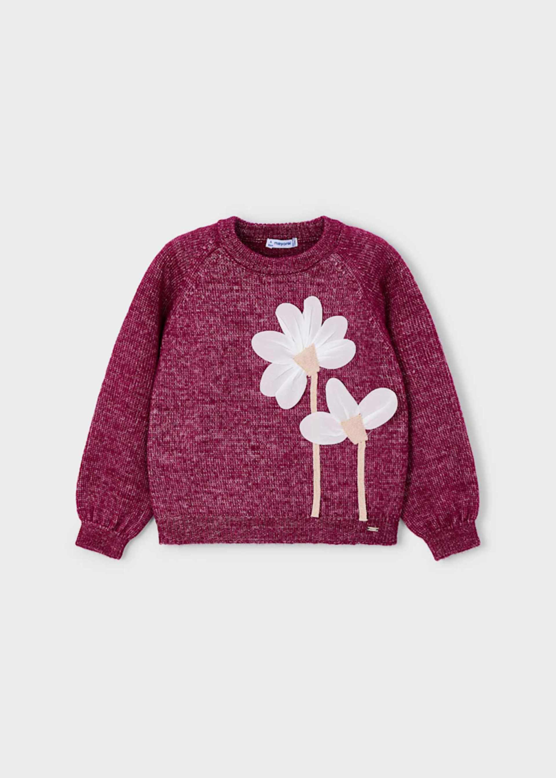 Girls flower appliqué jumper
