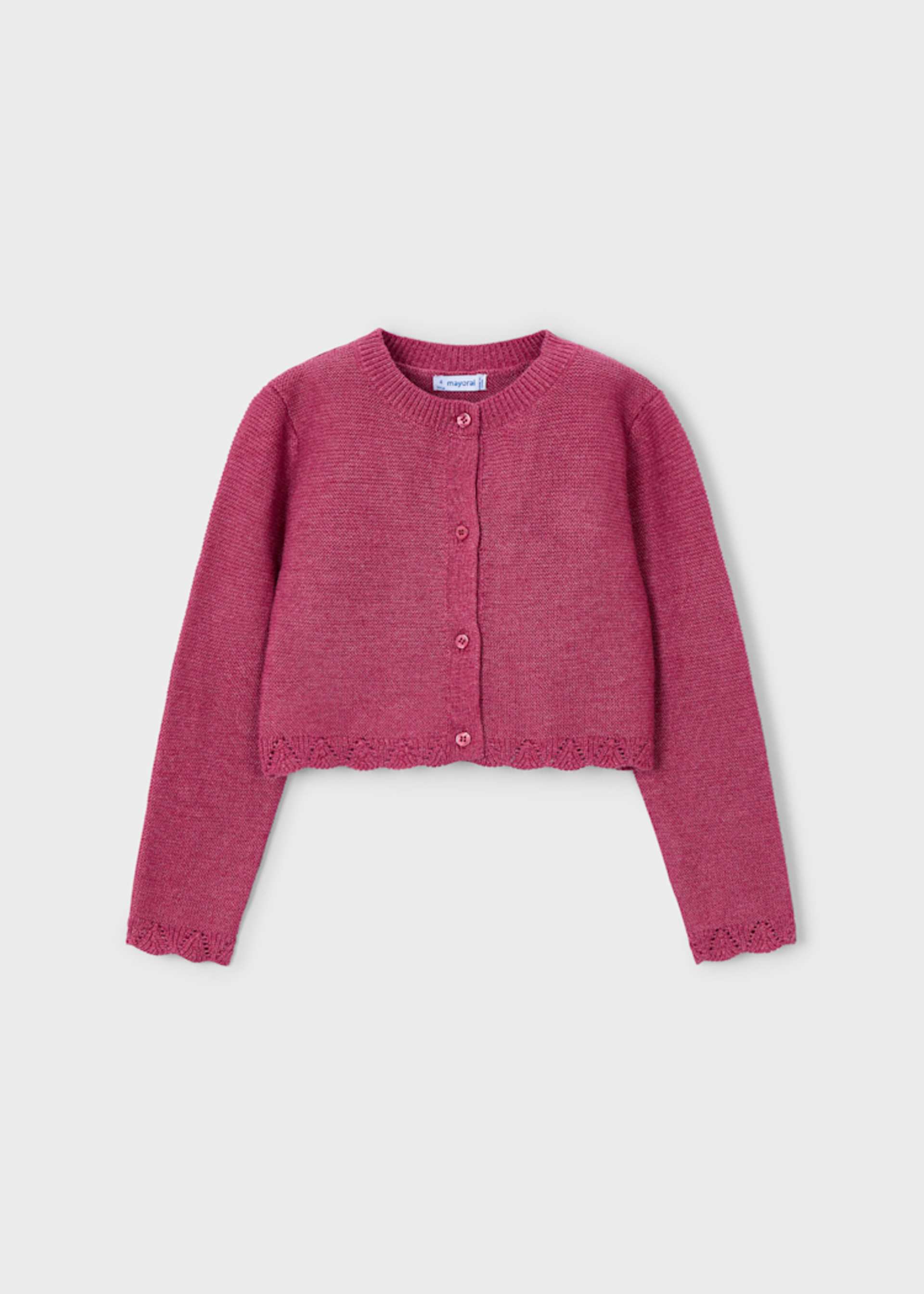 Cardigan tricot bambina