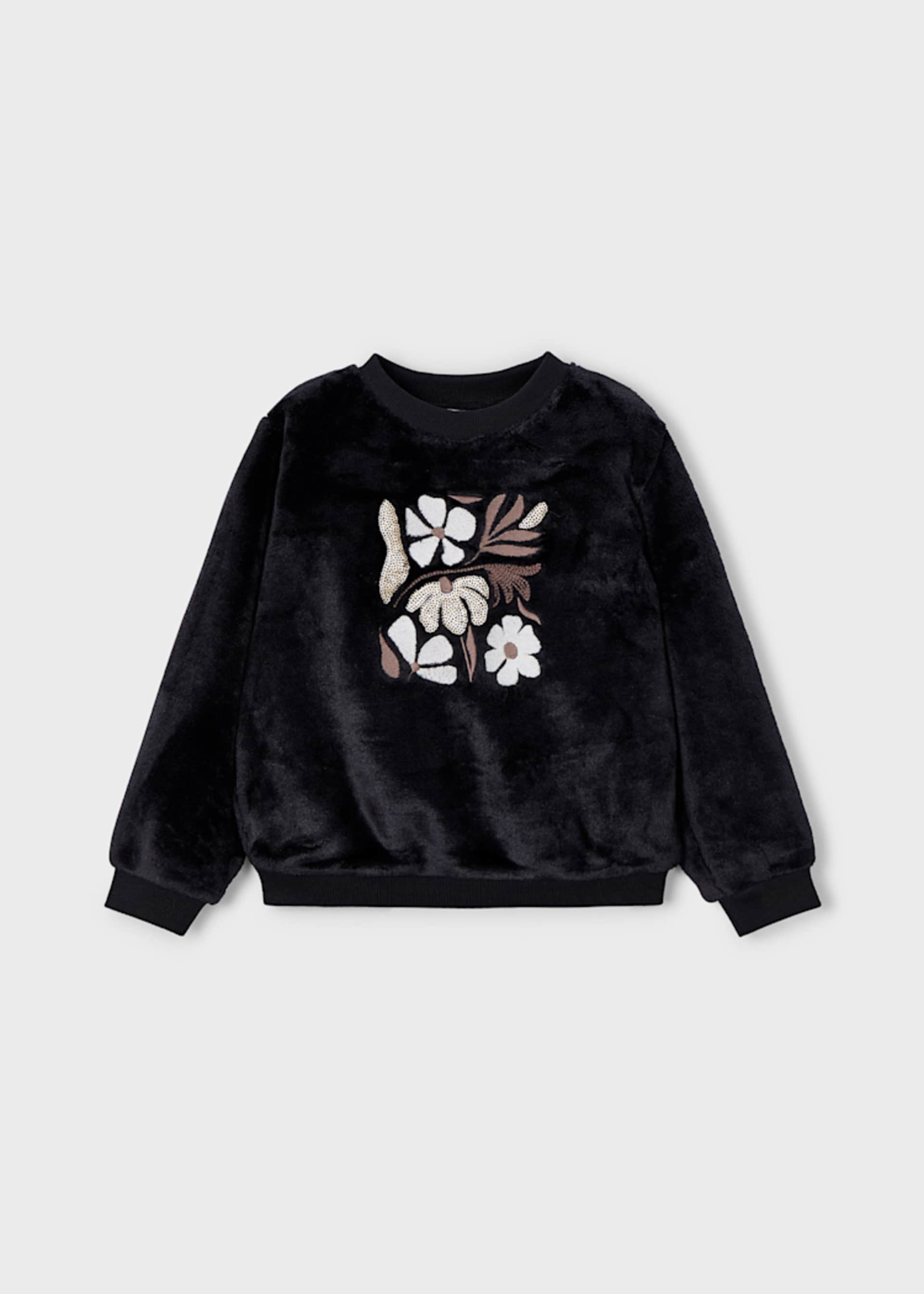 Sweat pelo flores menina