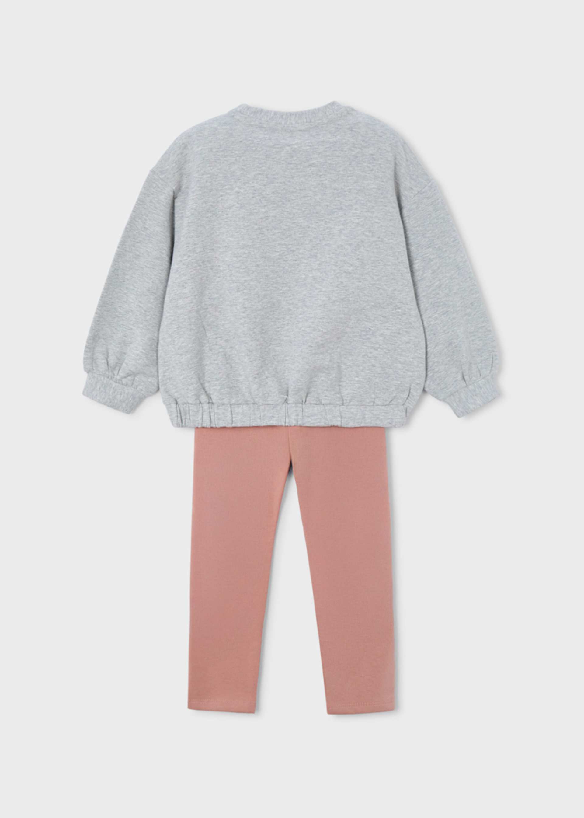 Conjunto legging y sudadera lazo niña