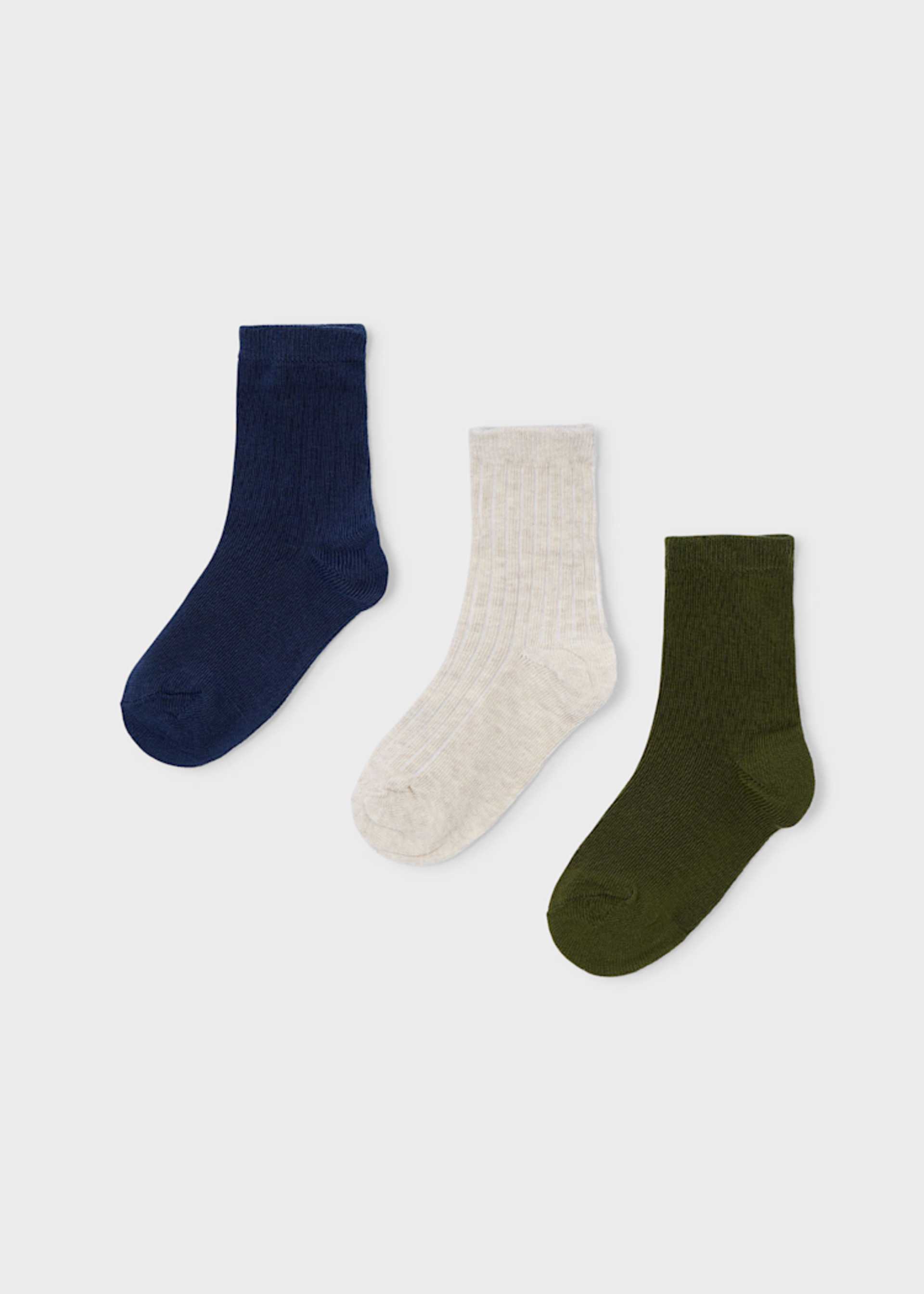 3er Pack Socken einfarbig Jungen