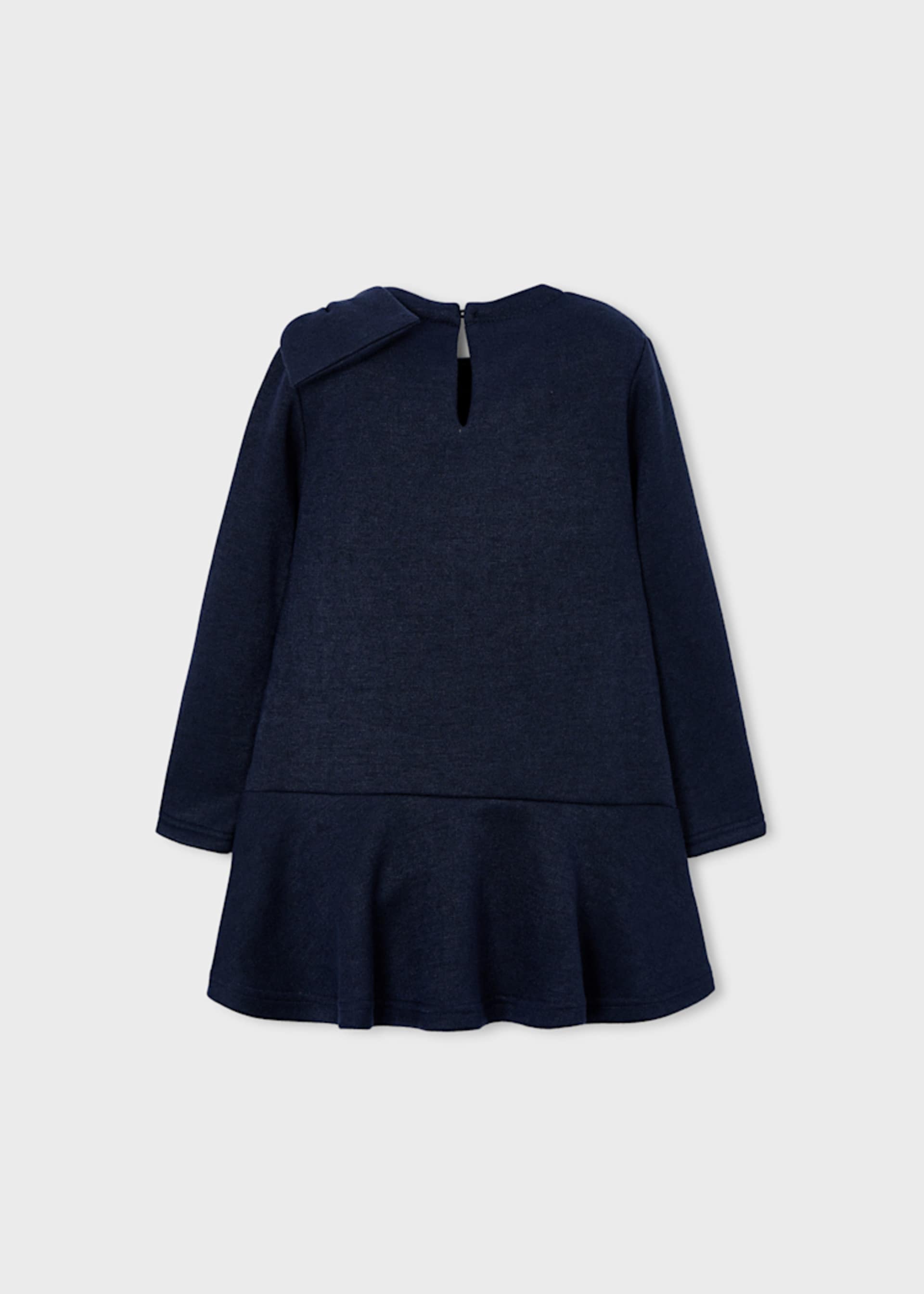 Vestido tricot moño niña