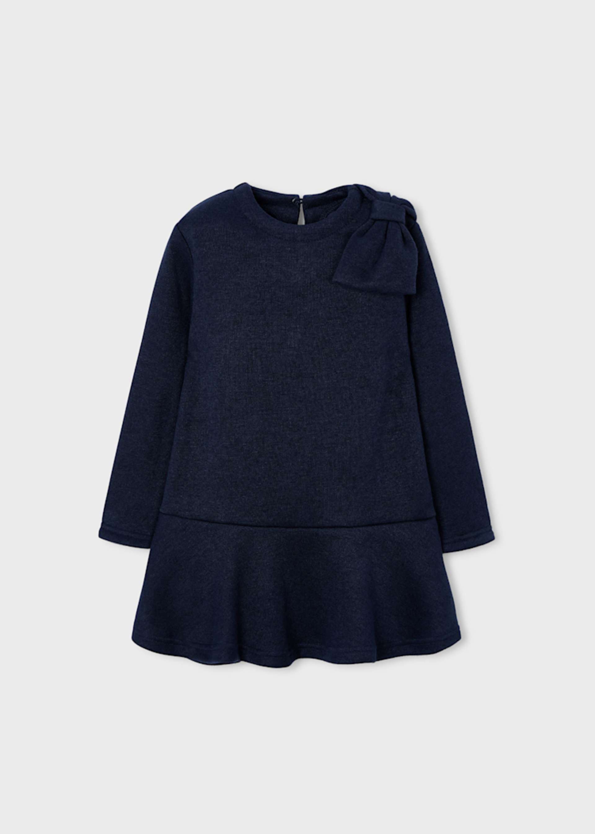 Vestido tricot moño niña