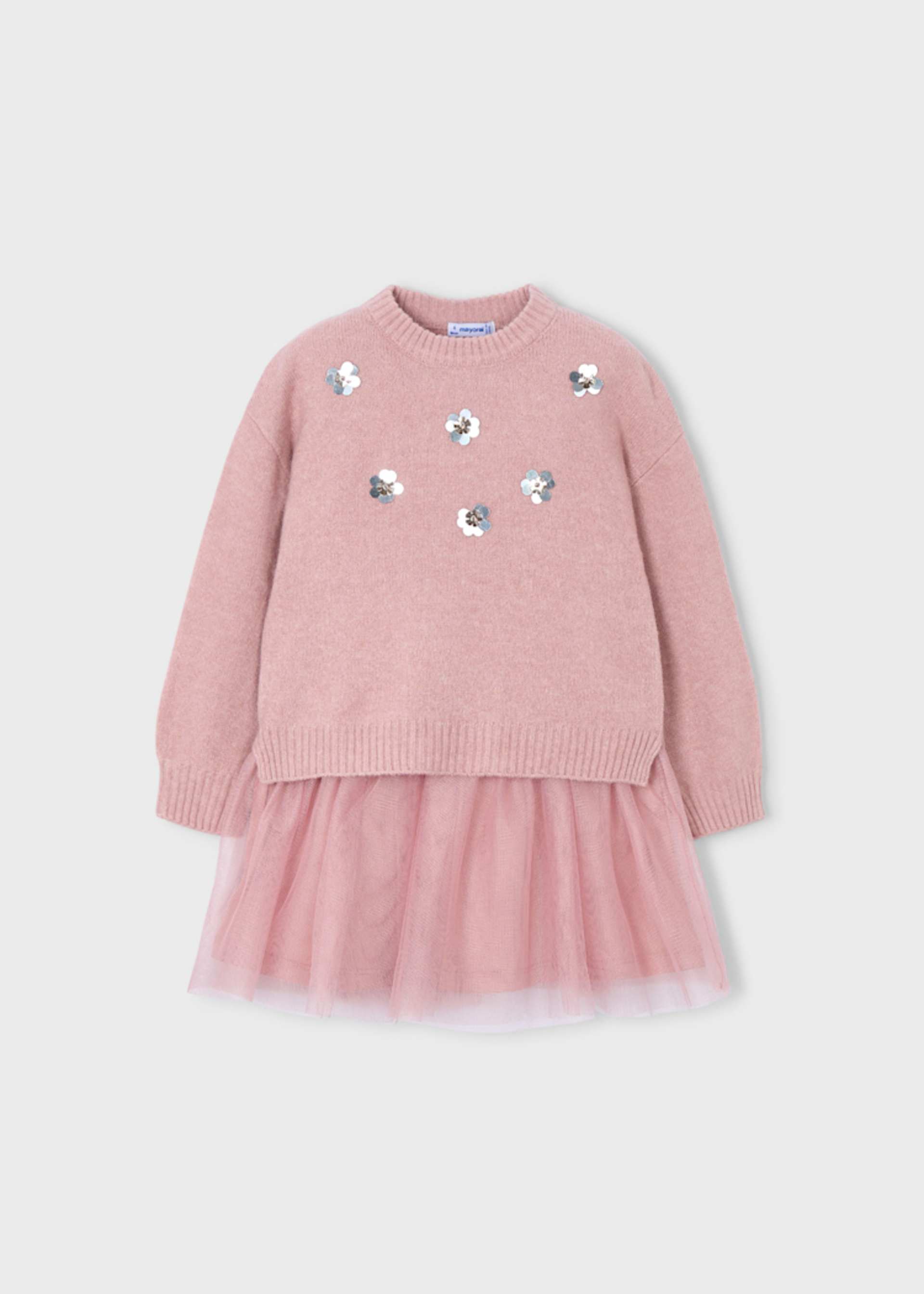 Strickkleid kombiniert Mädchen