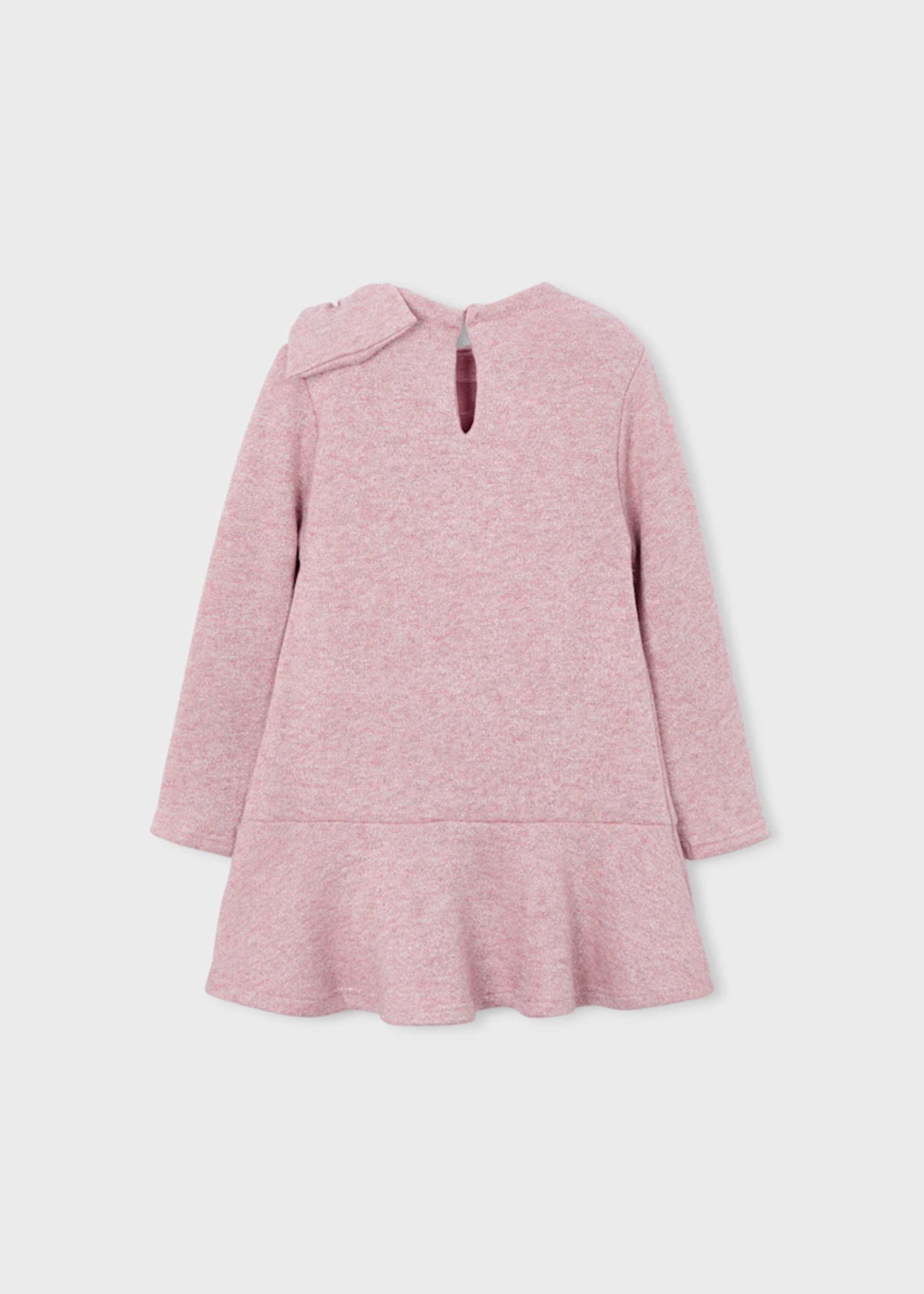 Robe en tricot à nœuds fille