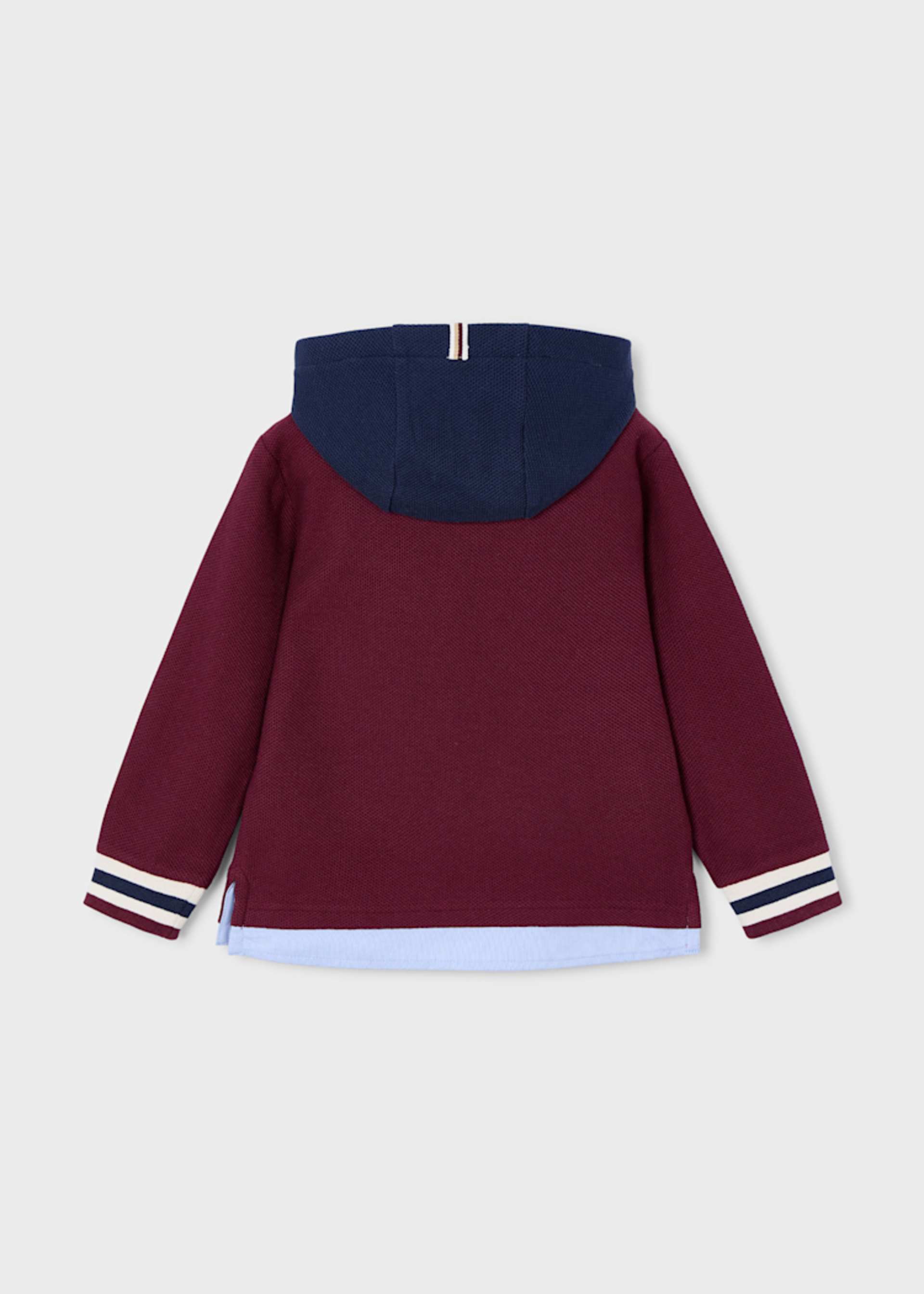 Boy structured polo hoodie