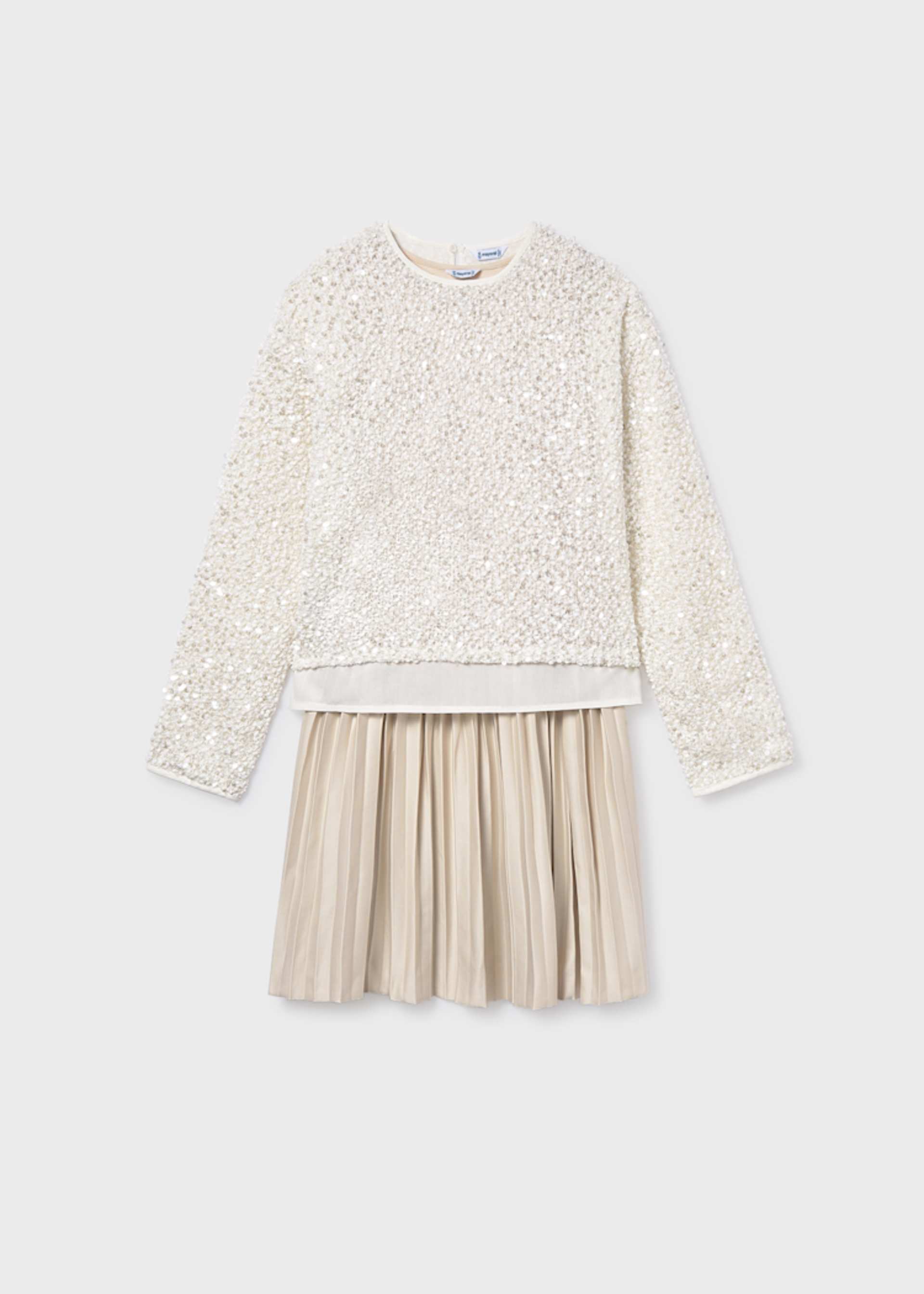 Robe à paillettes combinée fille