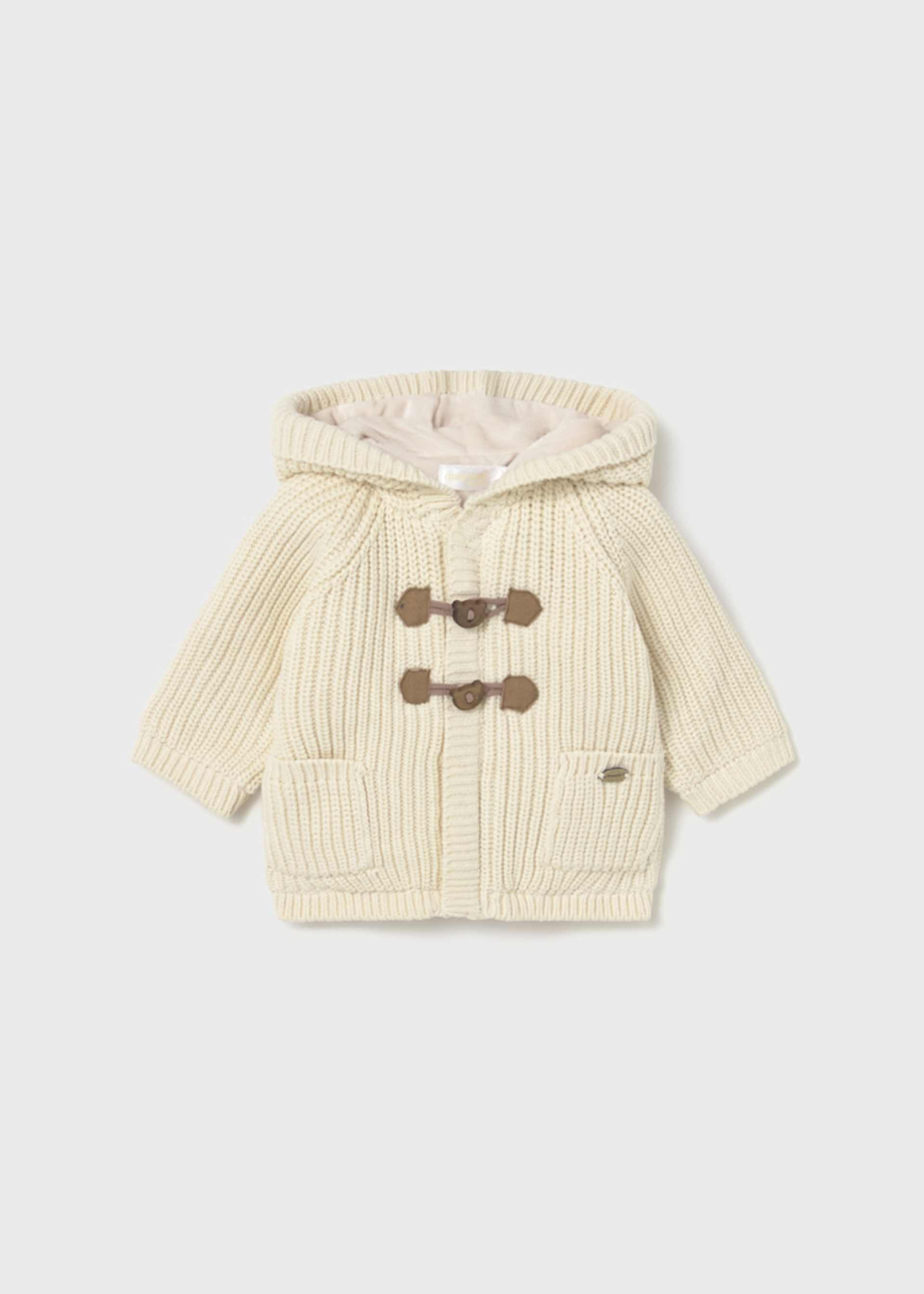 Veste doublé en tricot nouveau-né