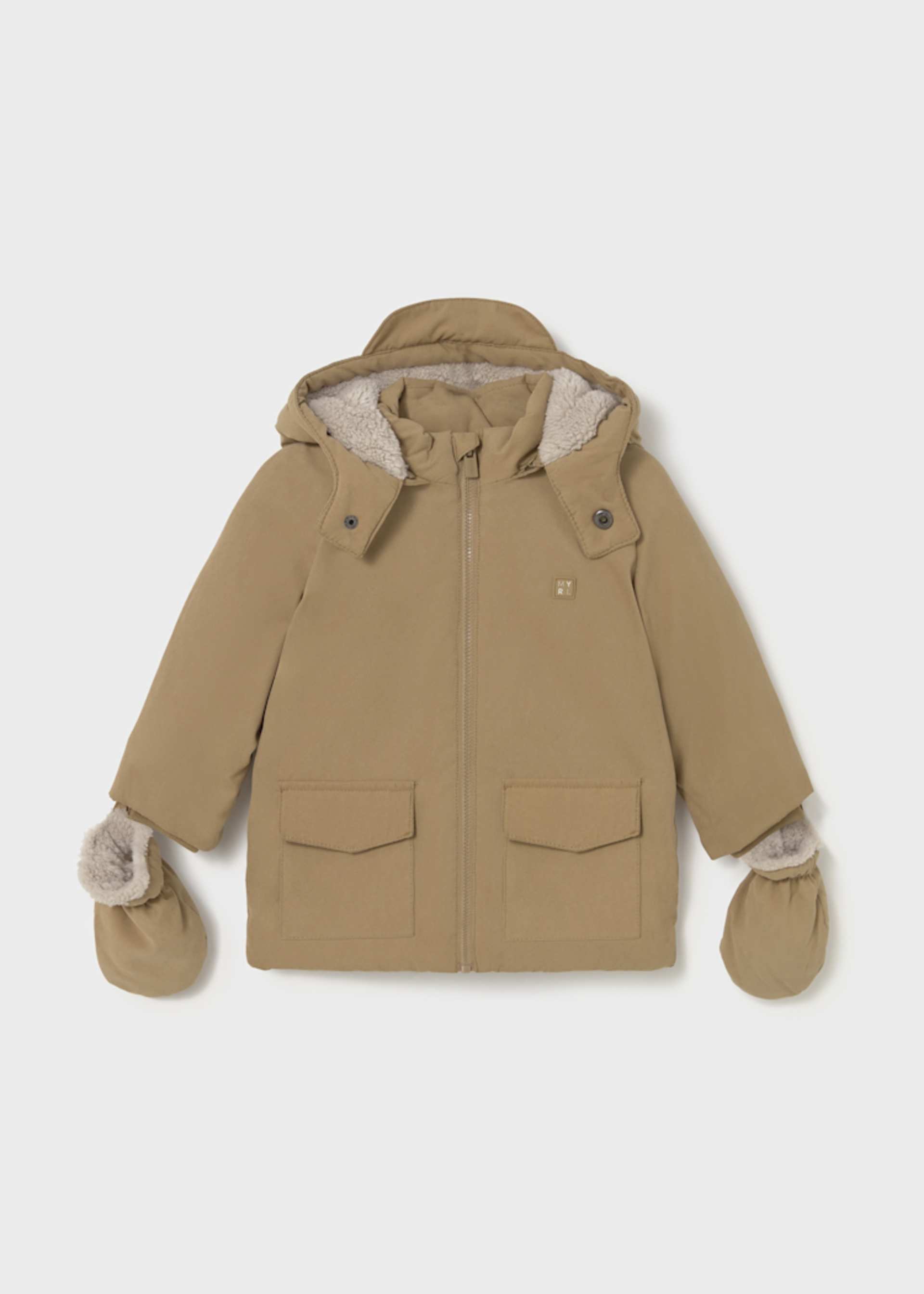 Manteau avec moufles bébé