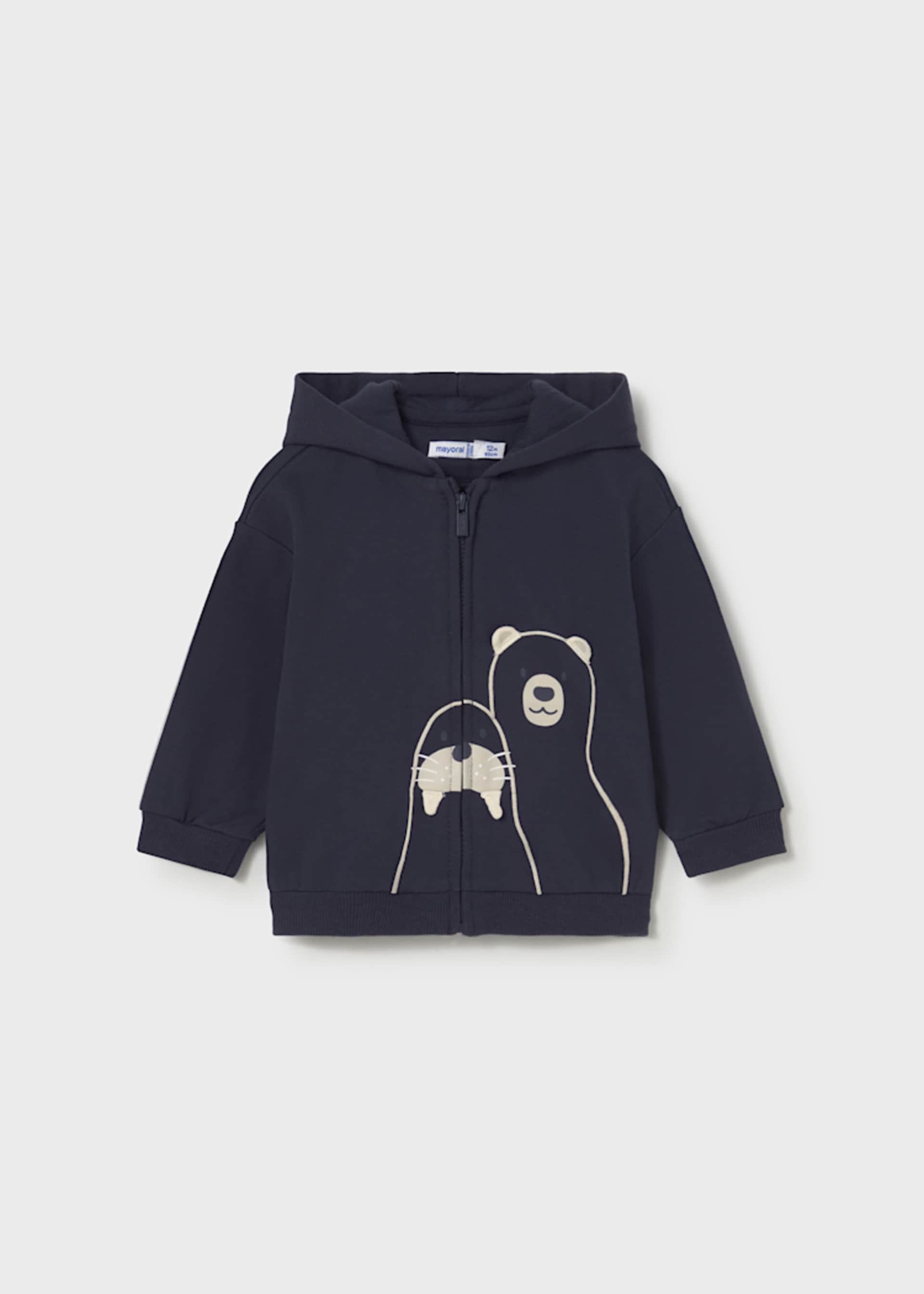 Baby interactive zip-up hoody