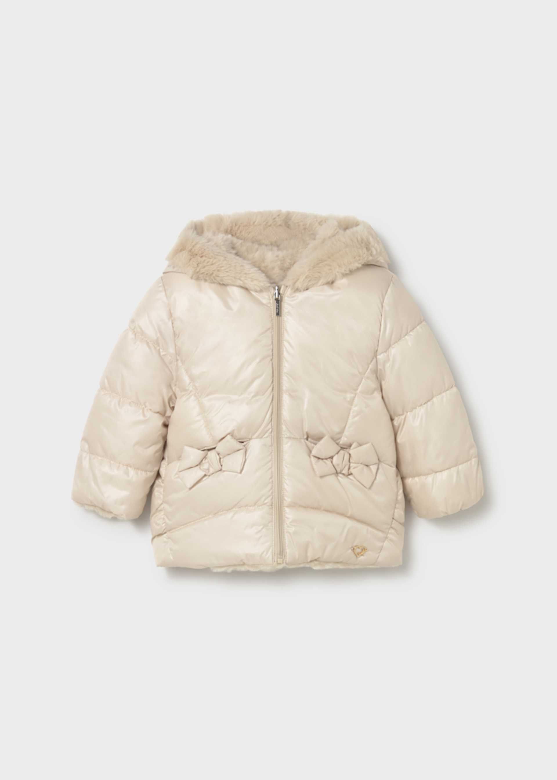 Manteau de fourrure réversible bébé