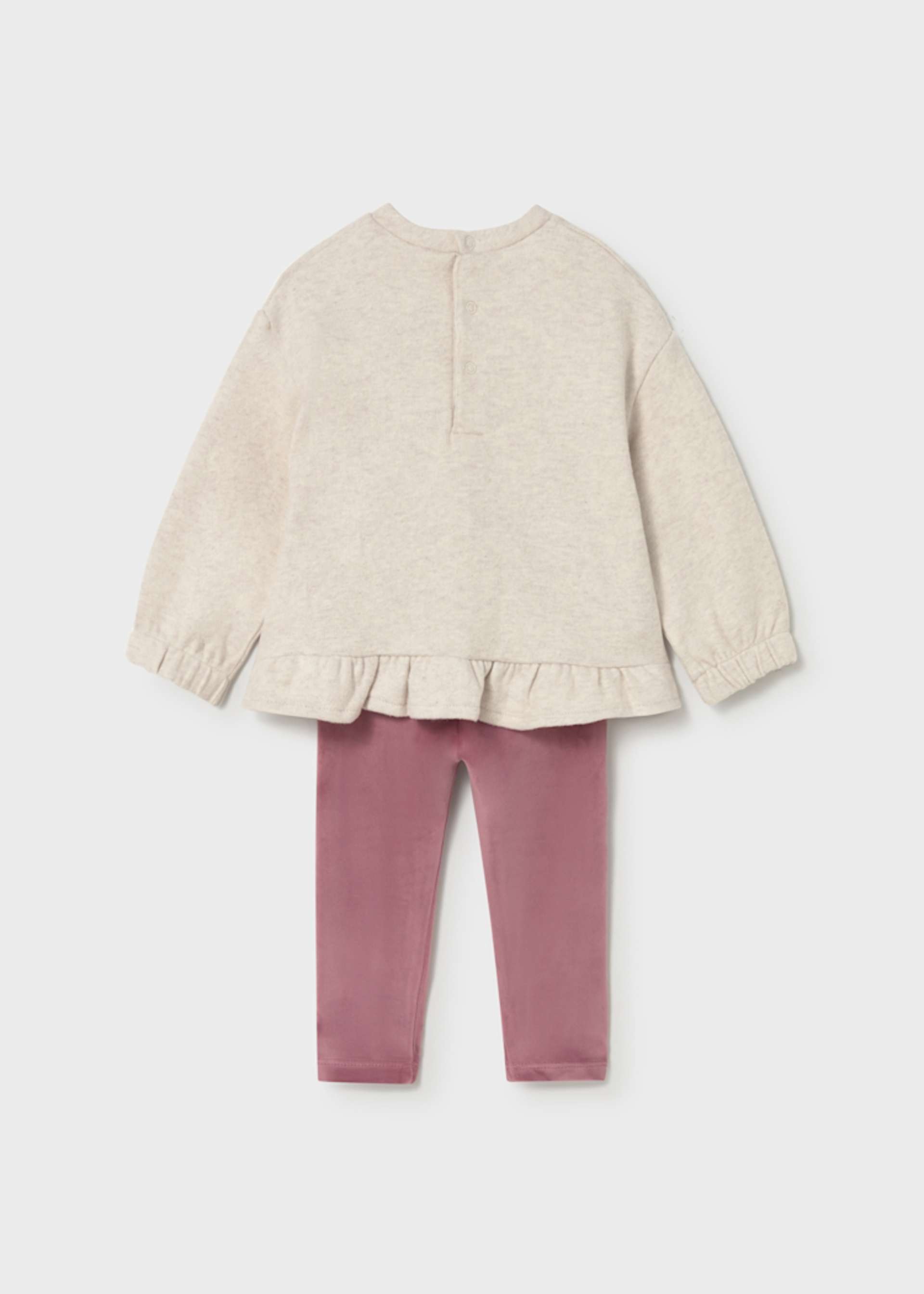 Conjunto legging y sudadera bebé