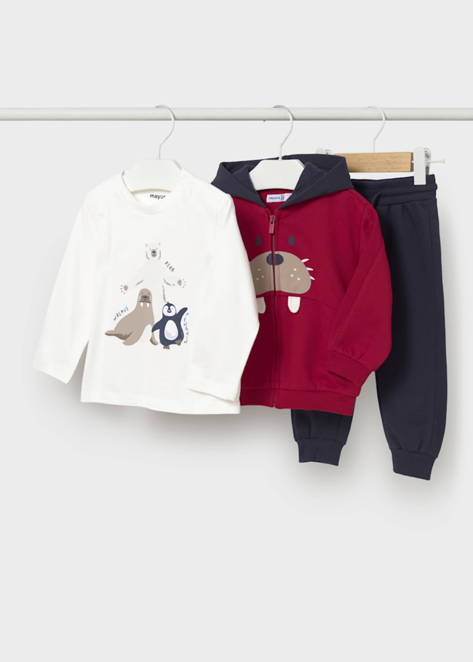 Baby animal motif 3 piece tracksuit