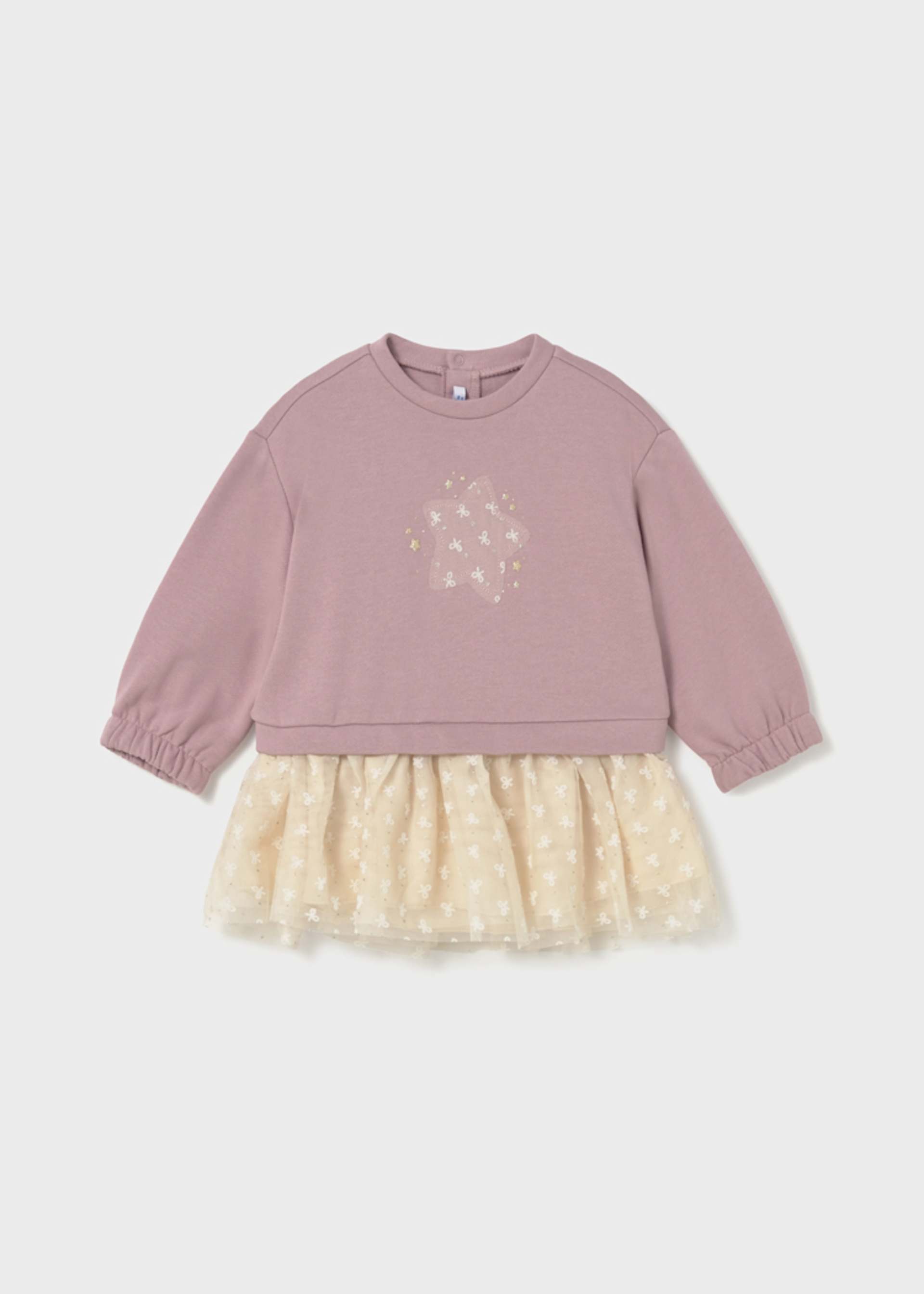 Robe combinée en tulle étoile bébé