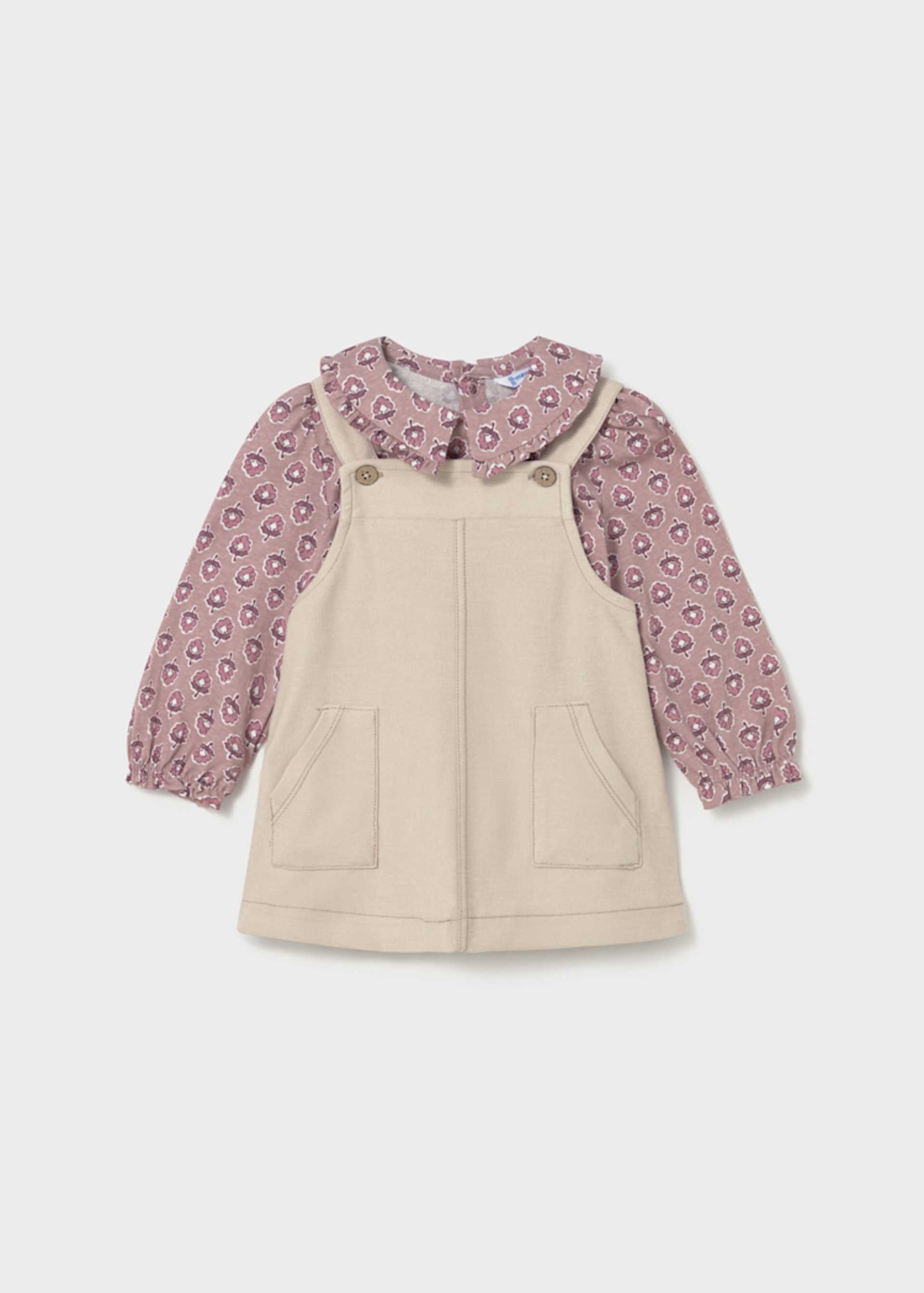 Ensemble jupe salopette et t-shirt bébé