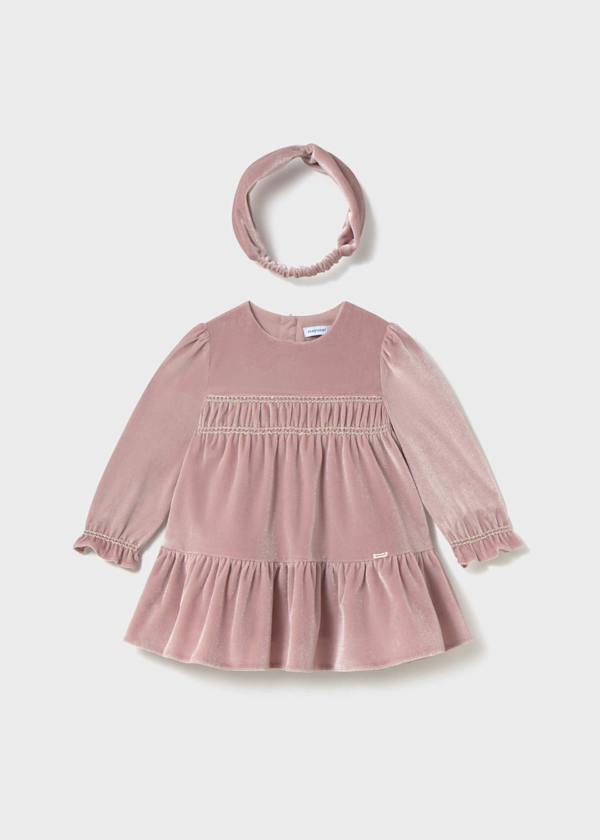 Samtkleid mit Haarband Baby