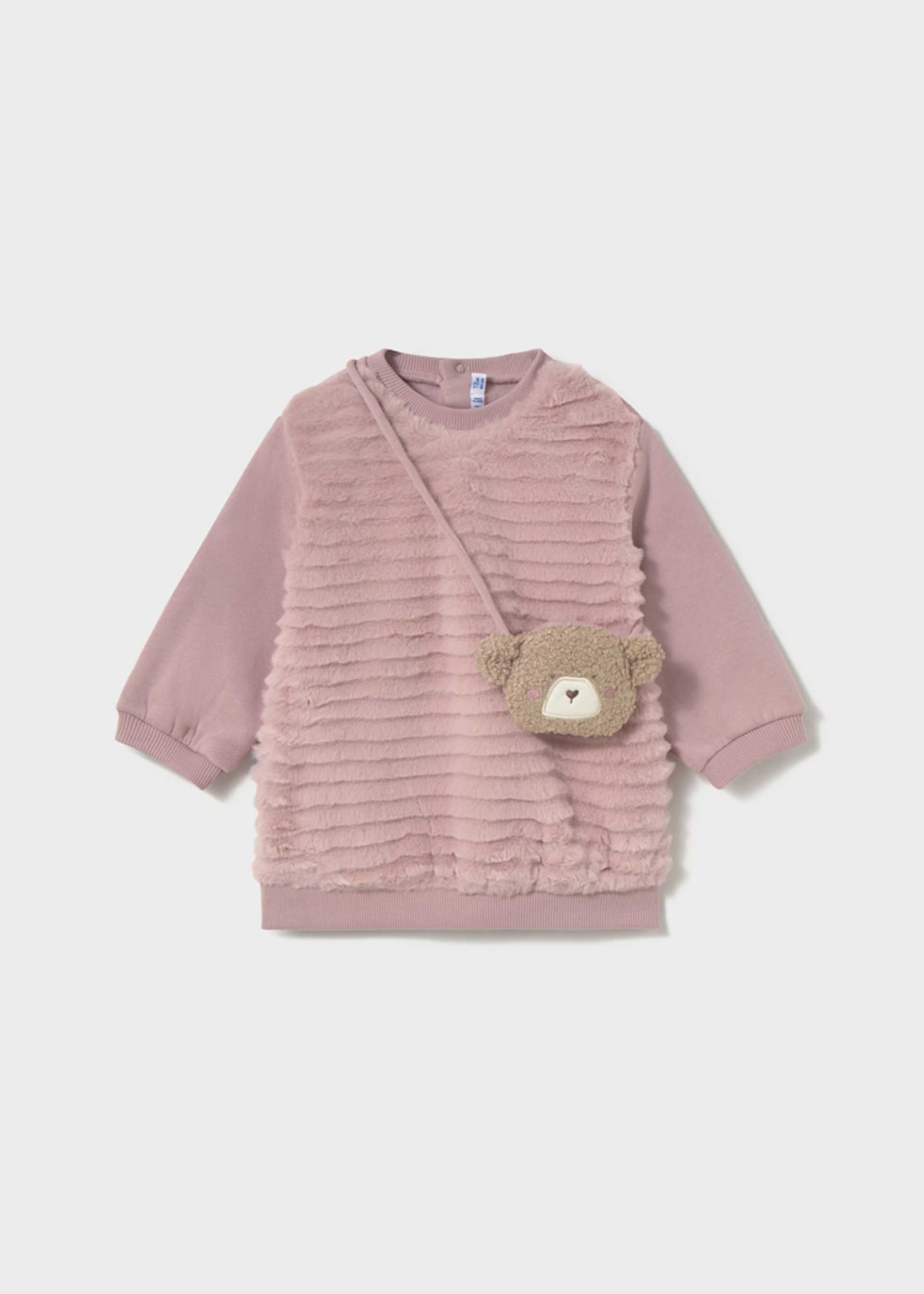 Baby Dress with Teddy Bear Purse