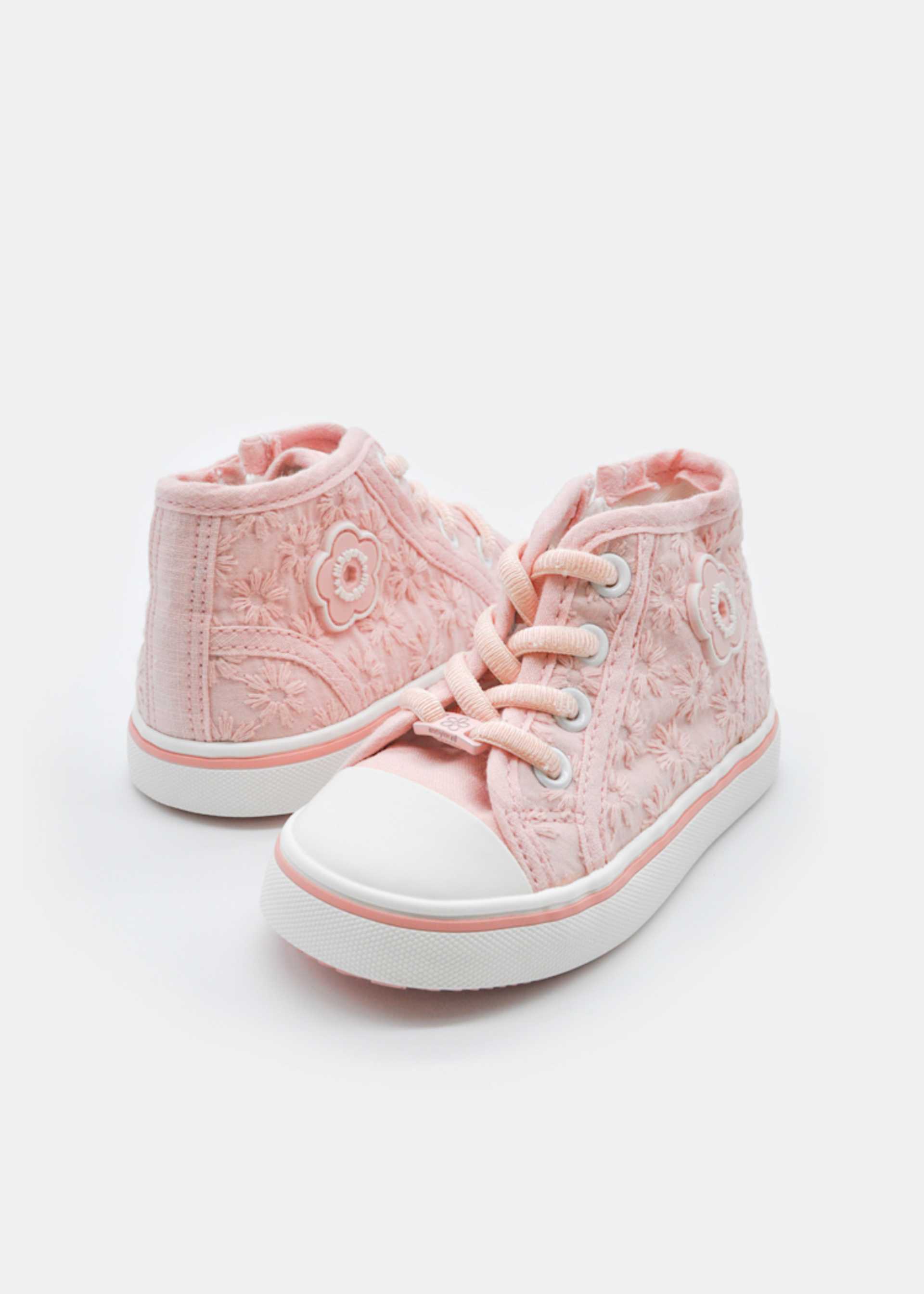 Baby Girl Lace-Up Sneakers