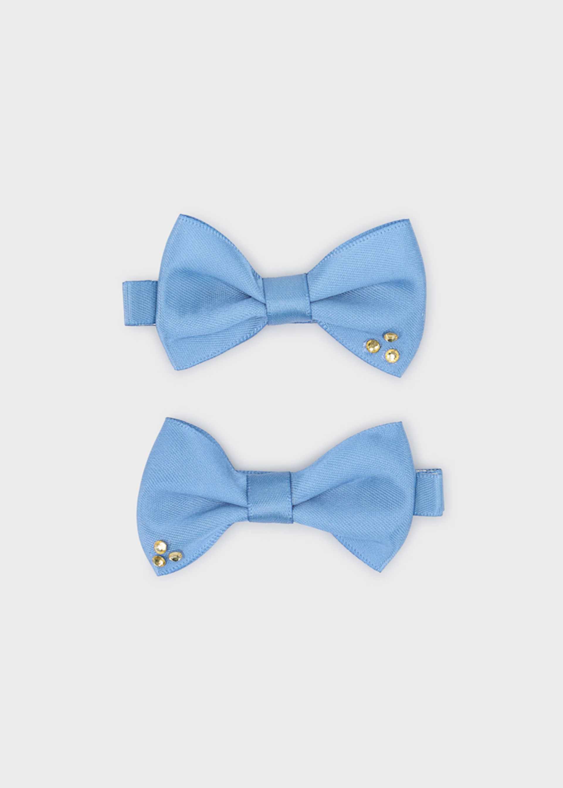 Lot 2 pinces détail strass fille