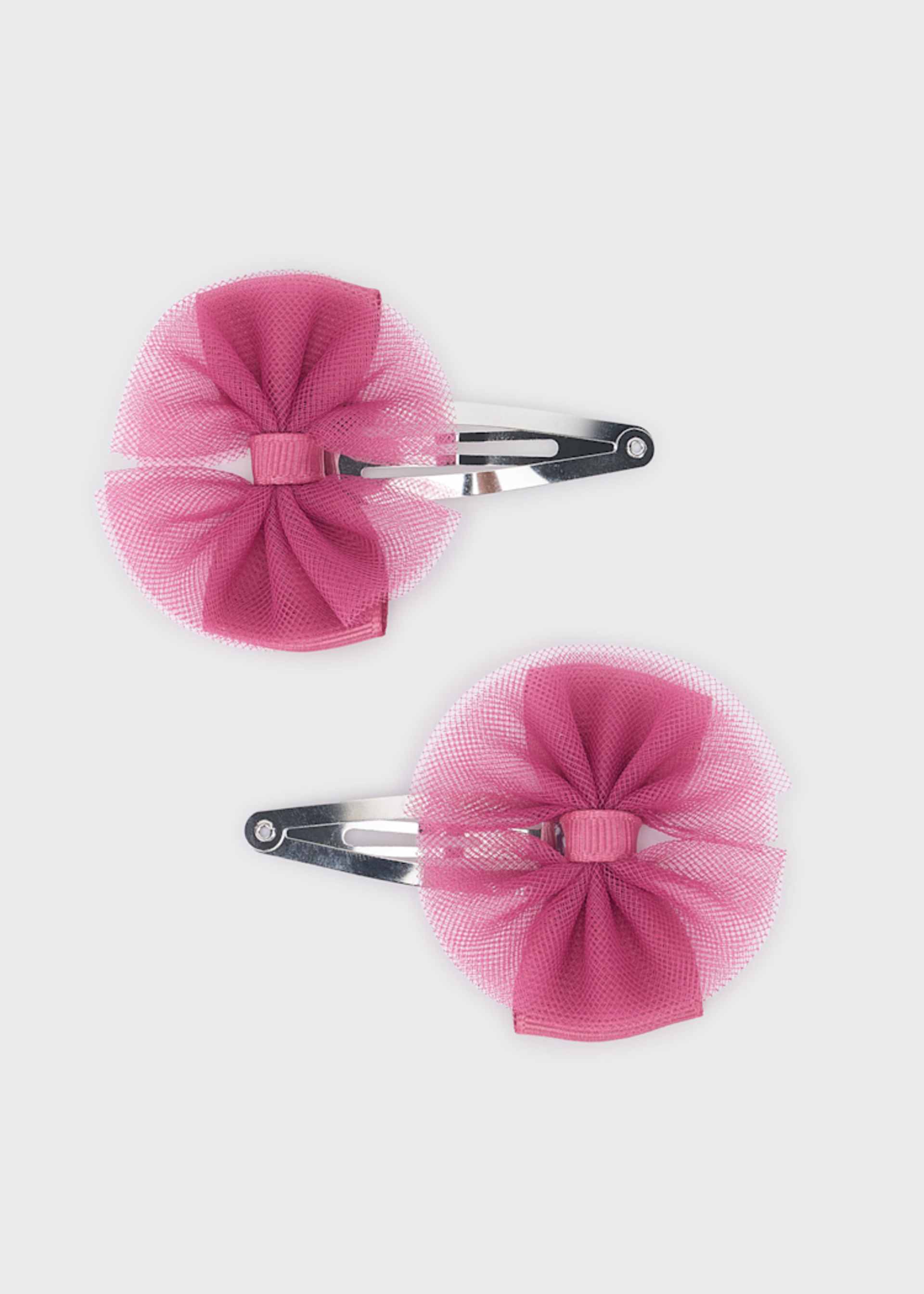 Set 2 fermagli tulle bambina