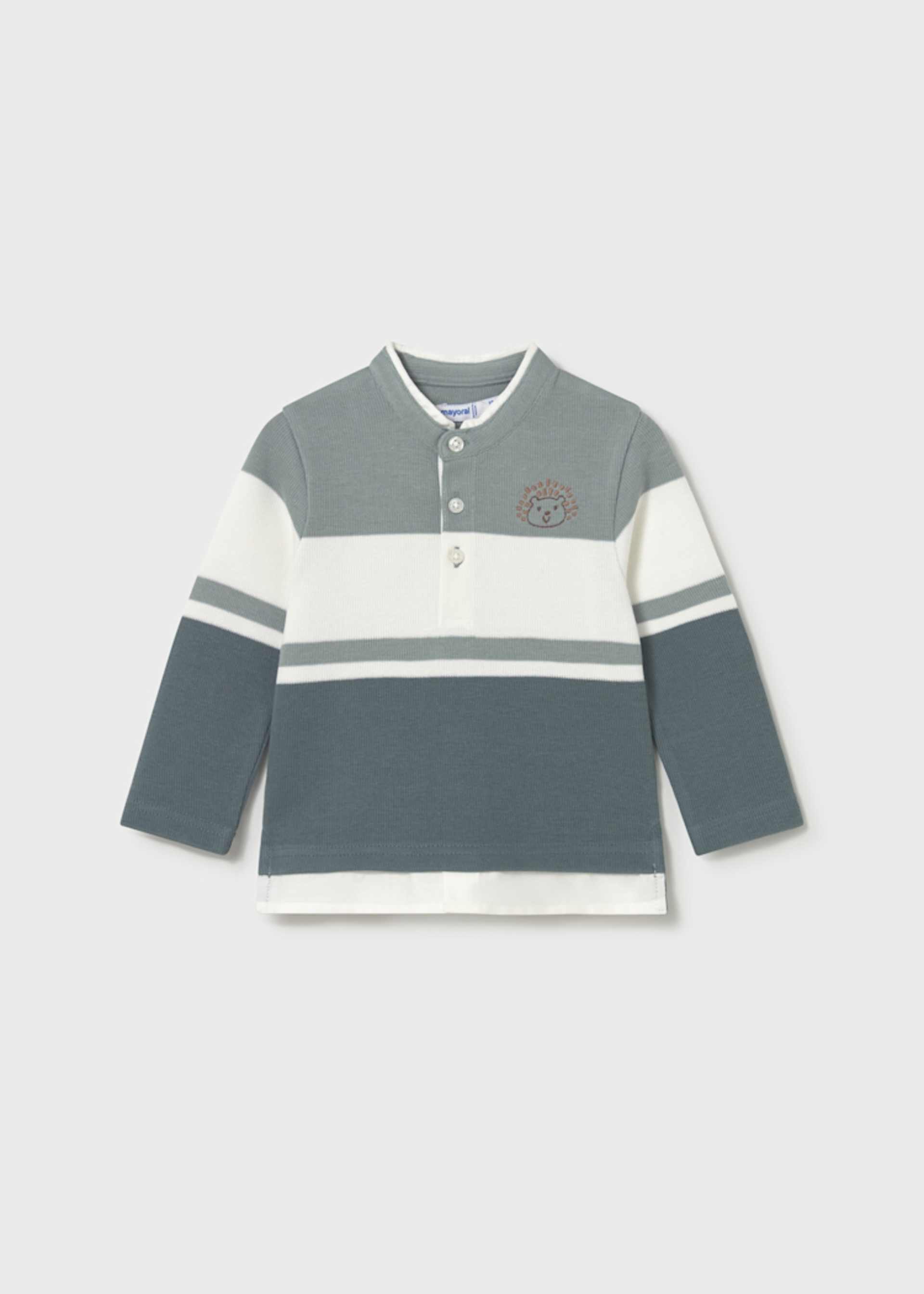 Poloshirt Mao color block Baby