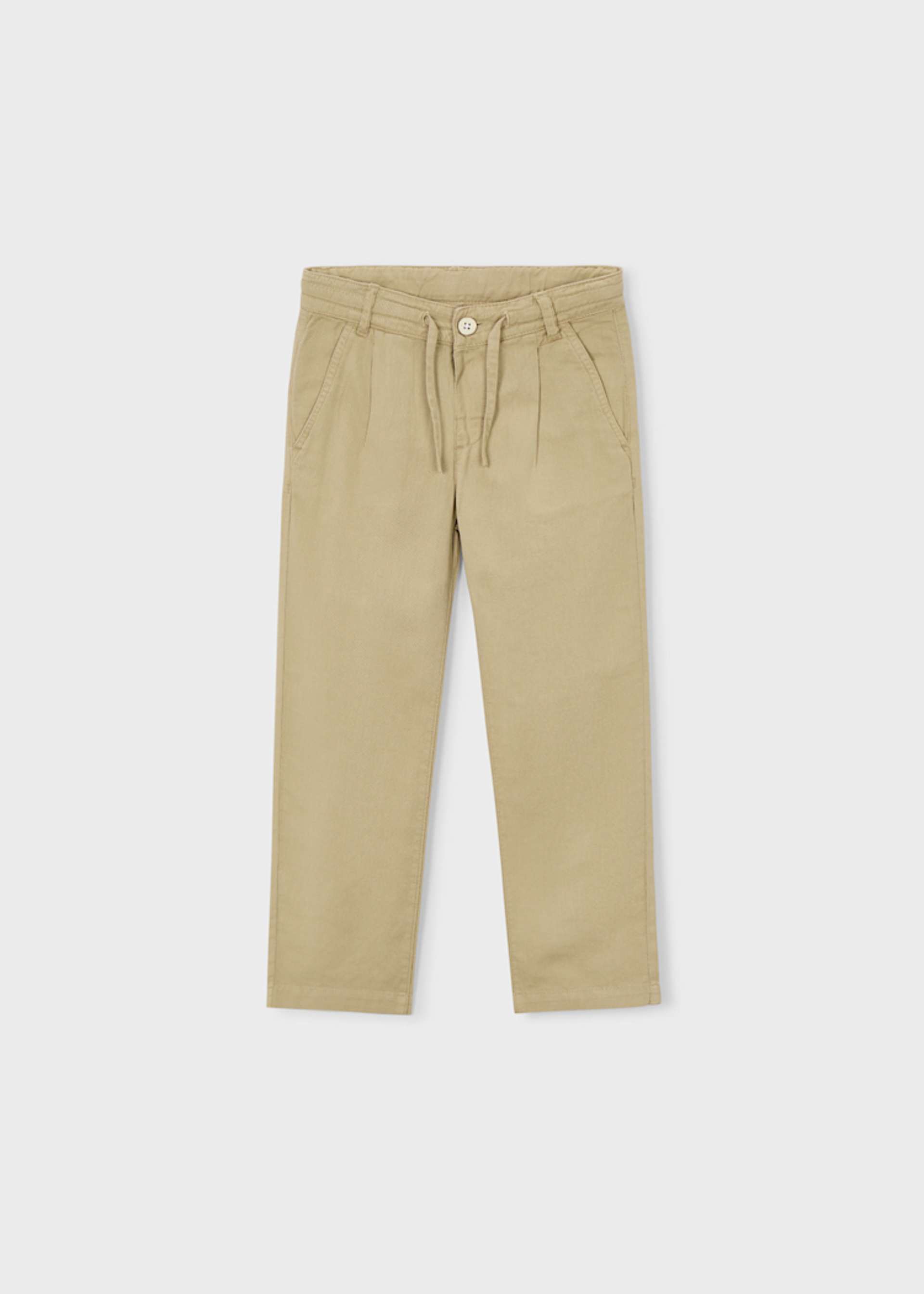 Boy Linen Relaxed Chino Pants