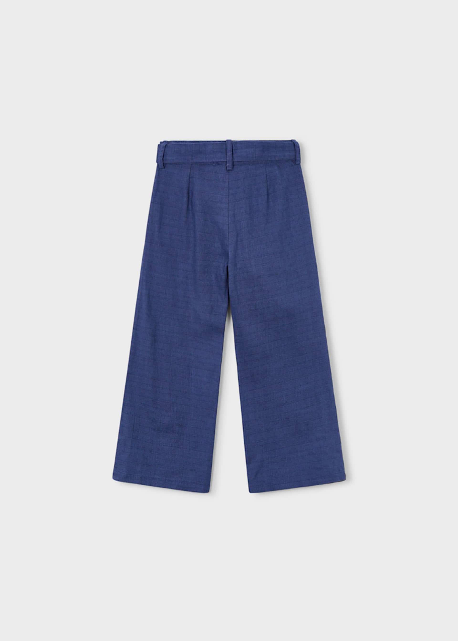 Lange Leinenhose bestickt Mädchen