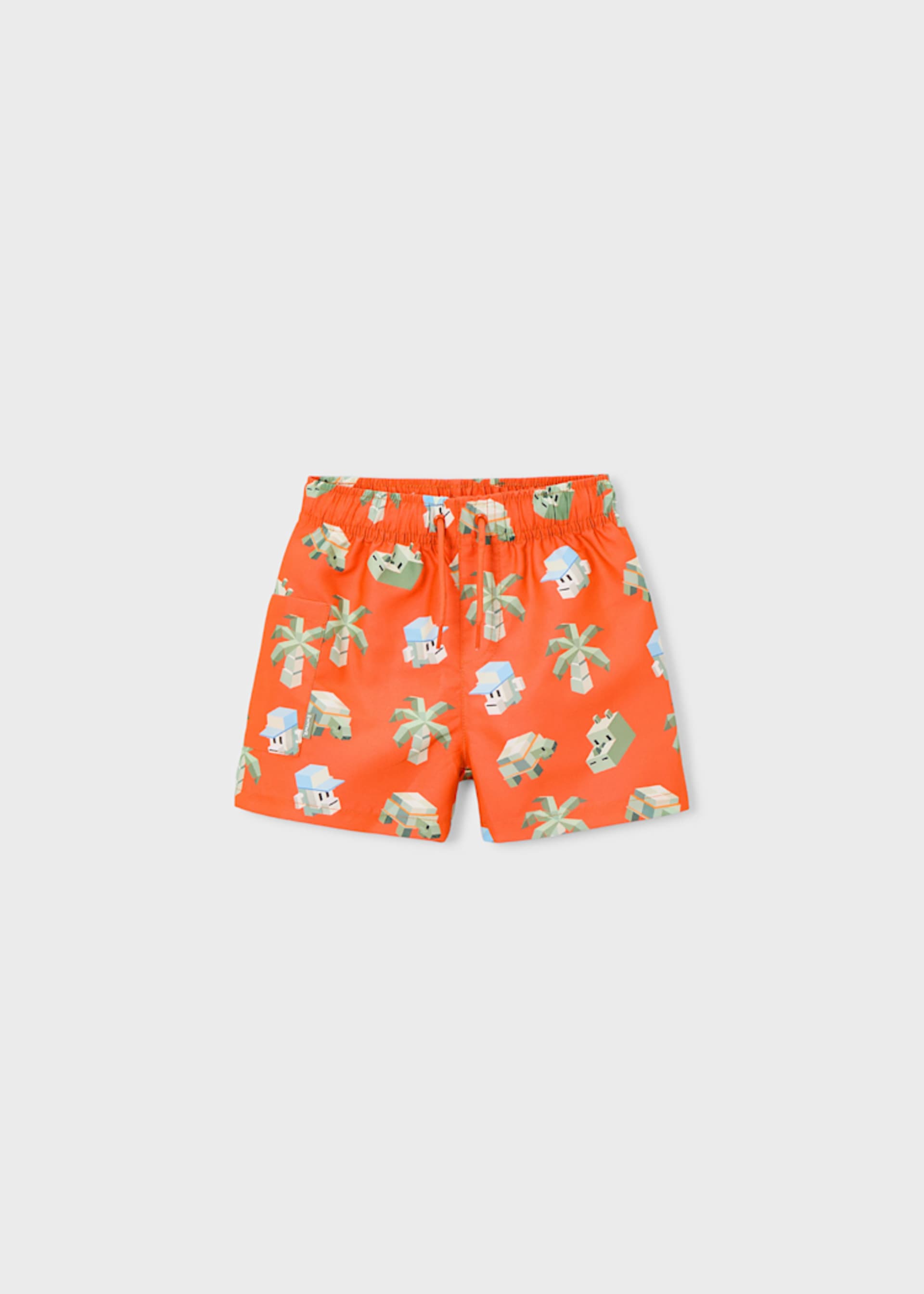 Bermuda print swim shorts boy