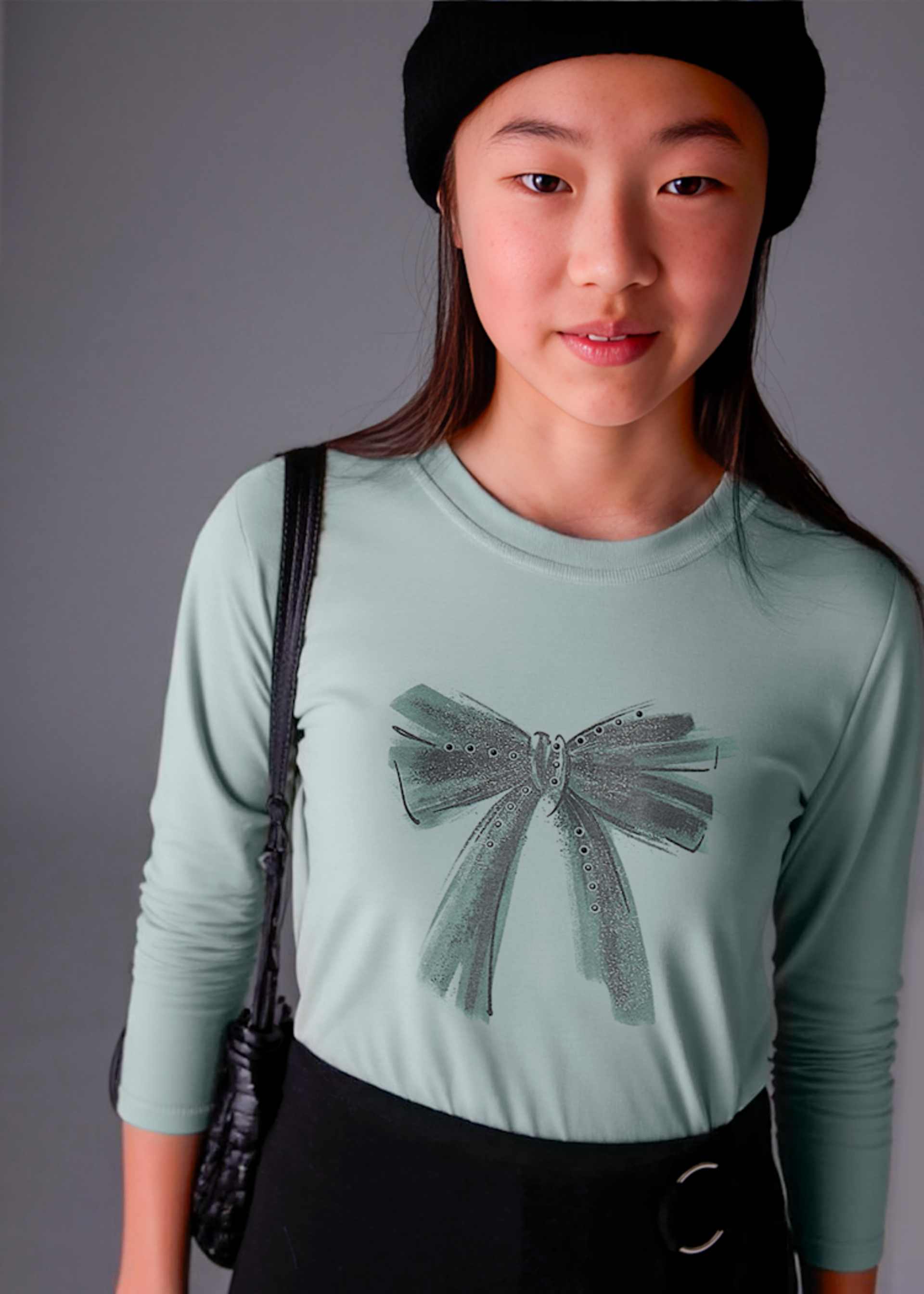 Girl Basic Print T-Shirt