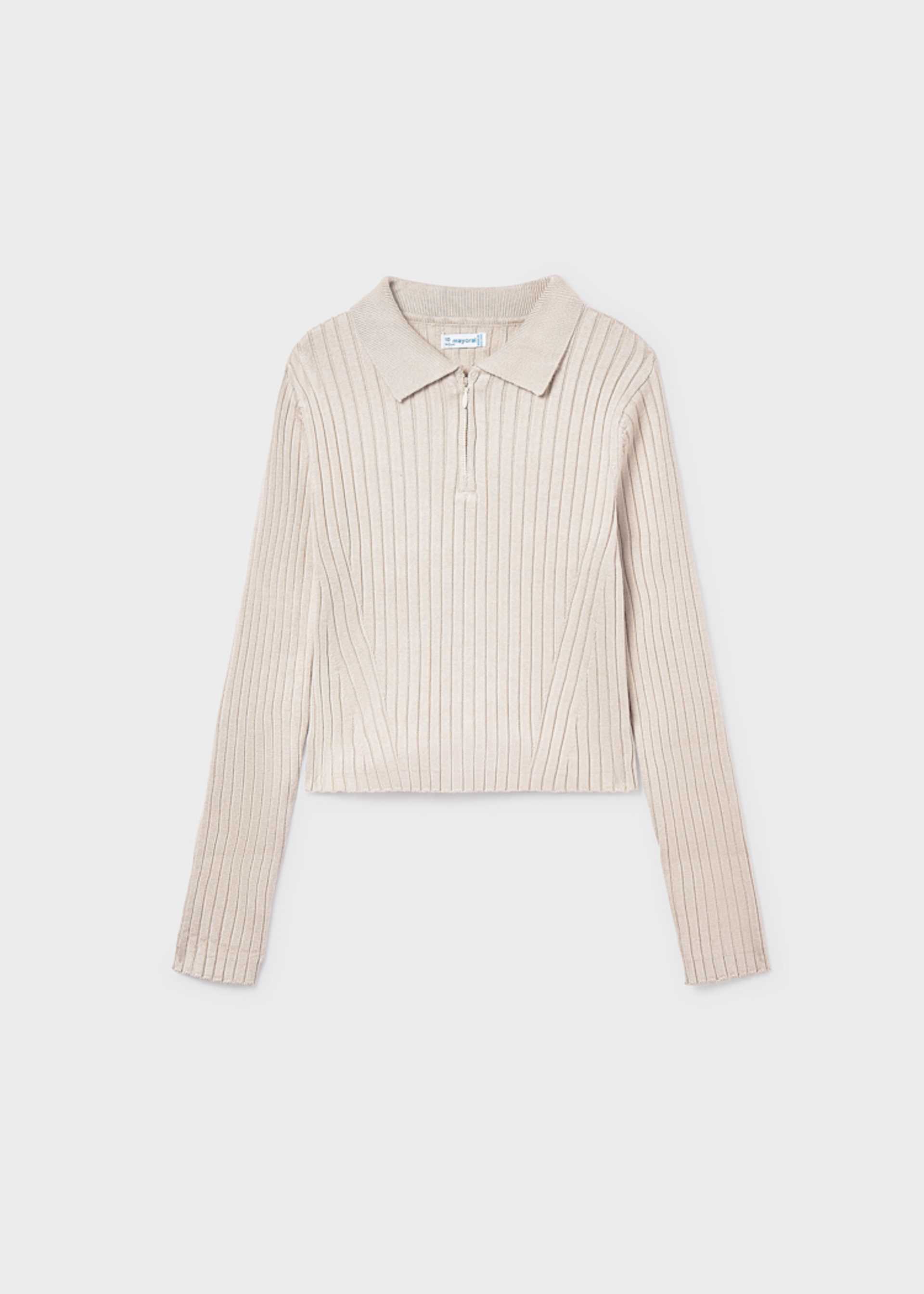 Girls knitted polo shirt Girls knitted polo shirt