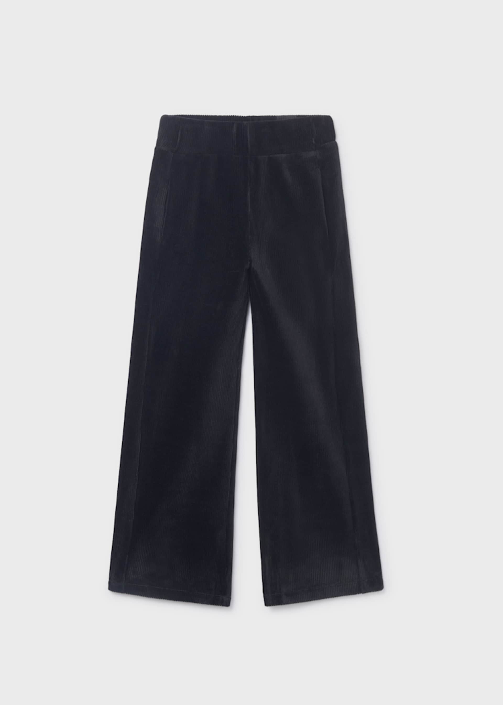 Girls corduroy knitted trousers