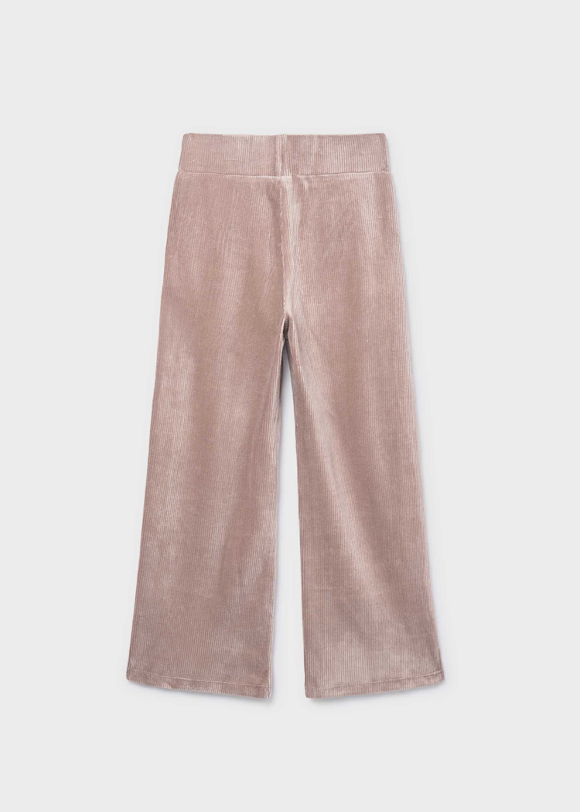 Girls corduroy knitted trousers