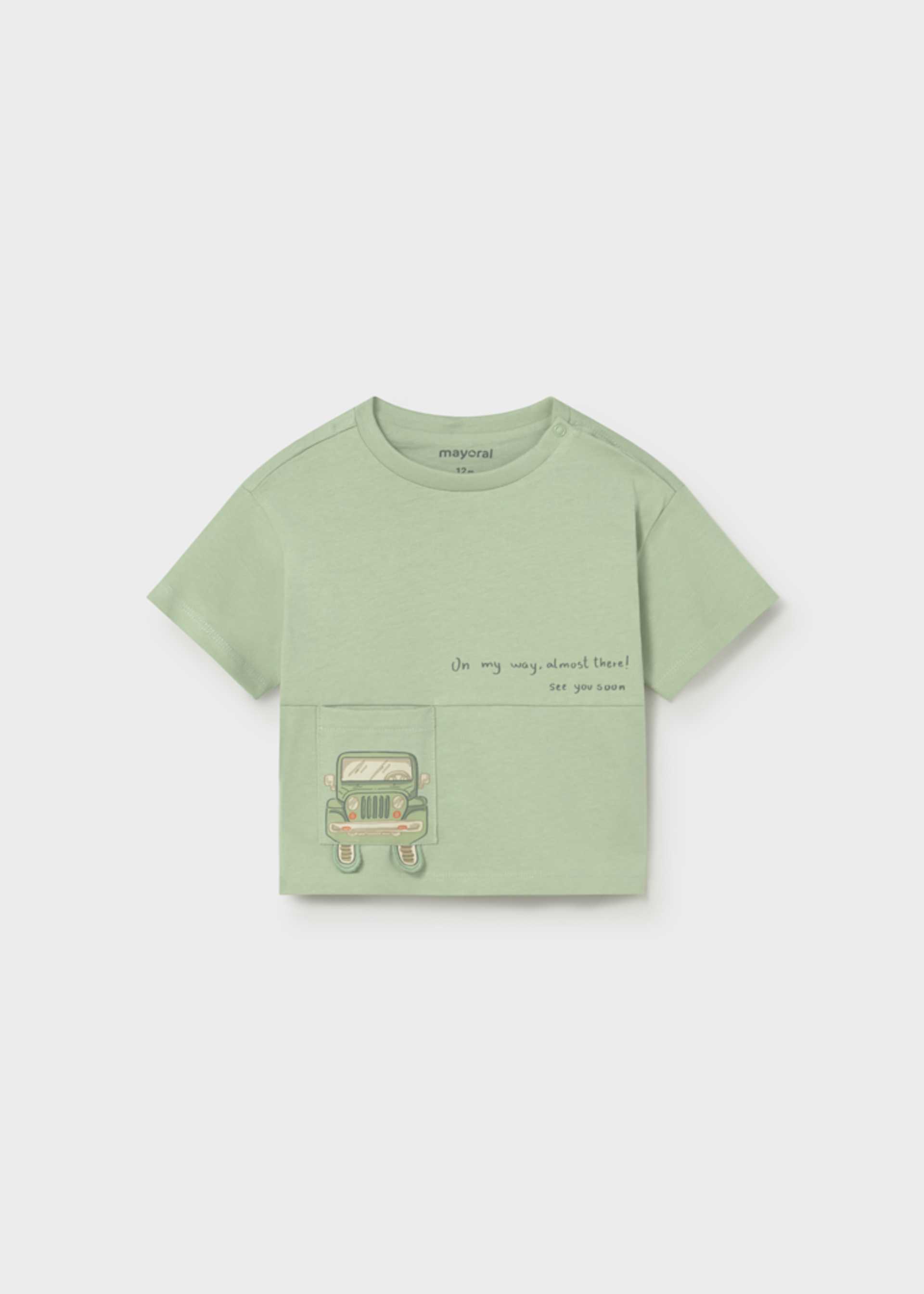 Baby car pocket T-shirt