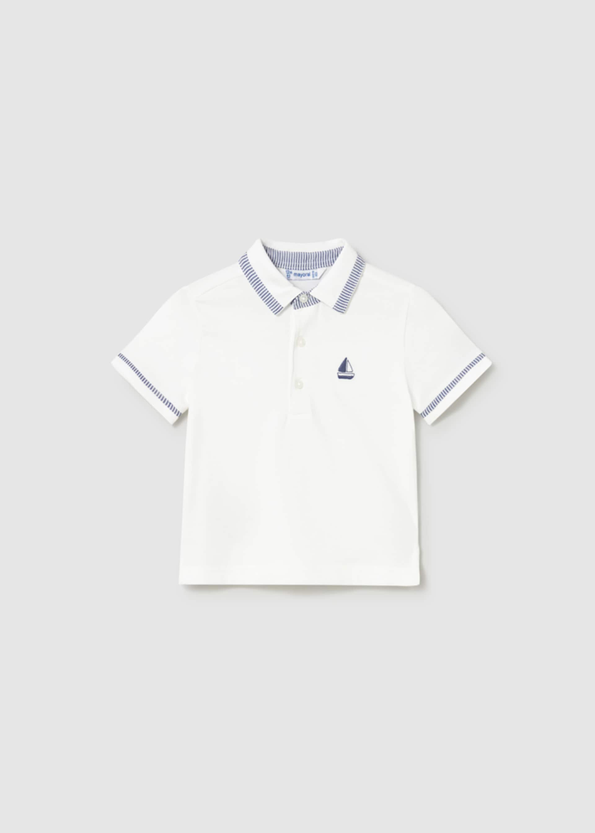 Poloshirt Kontrastdetails Schiff Baby