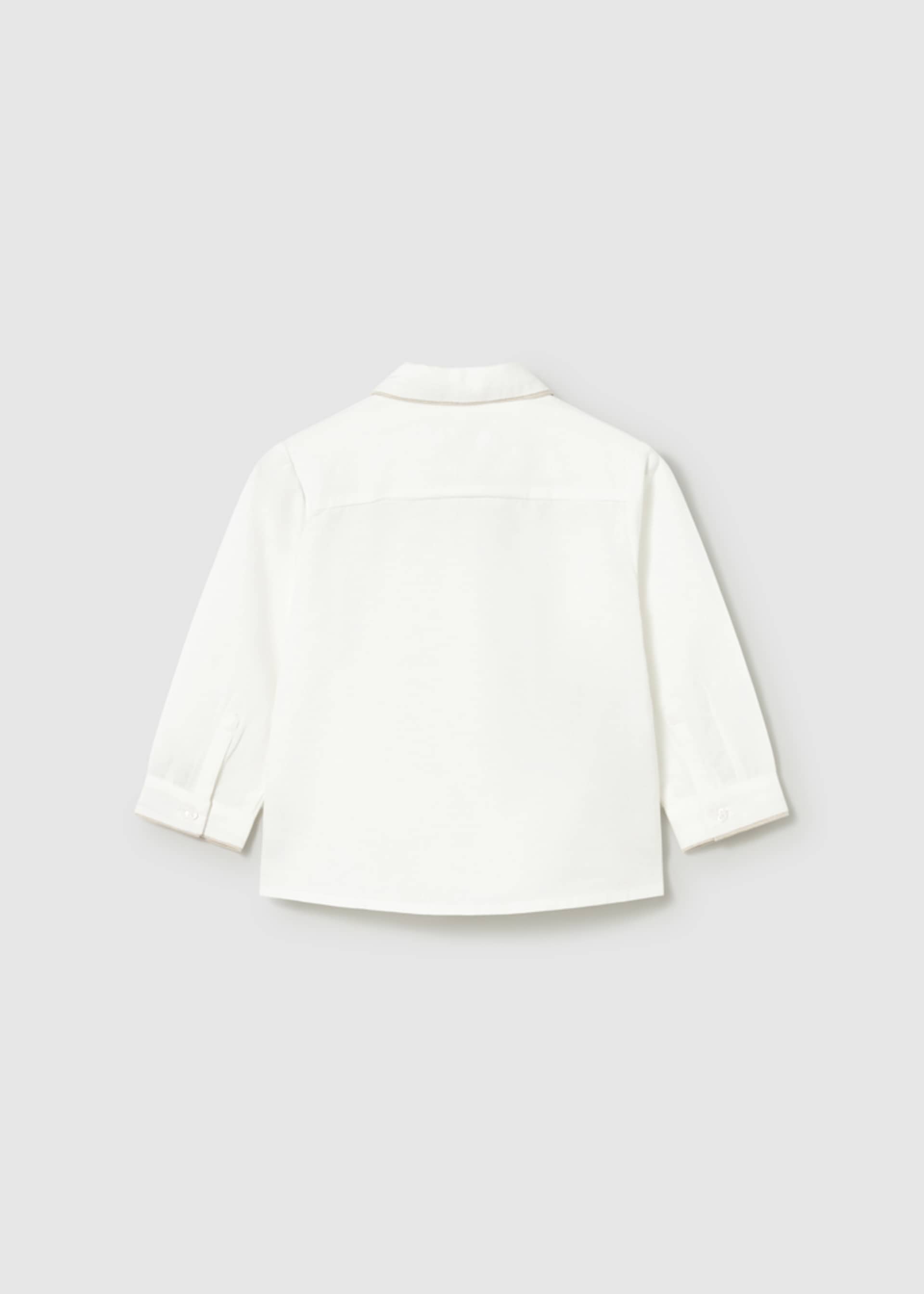 Camisa de manga larga con corbatín bebé