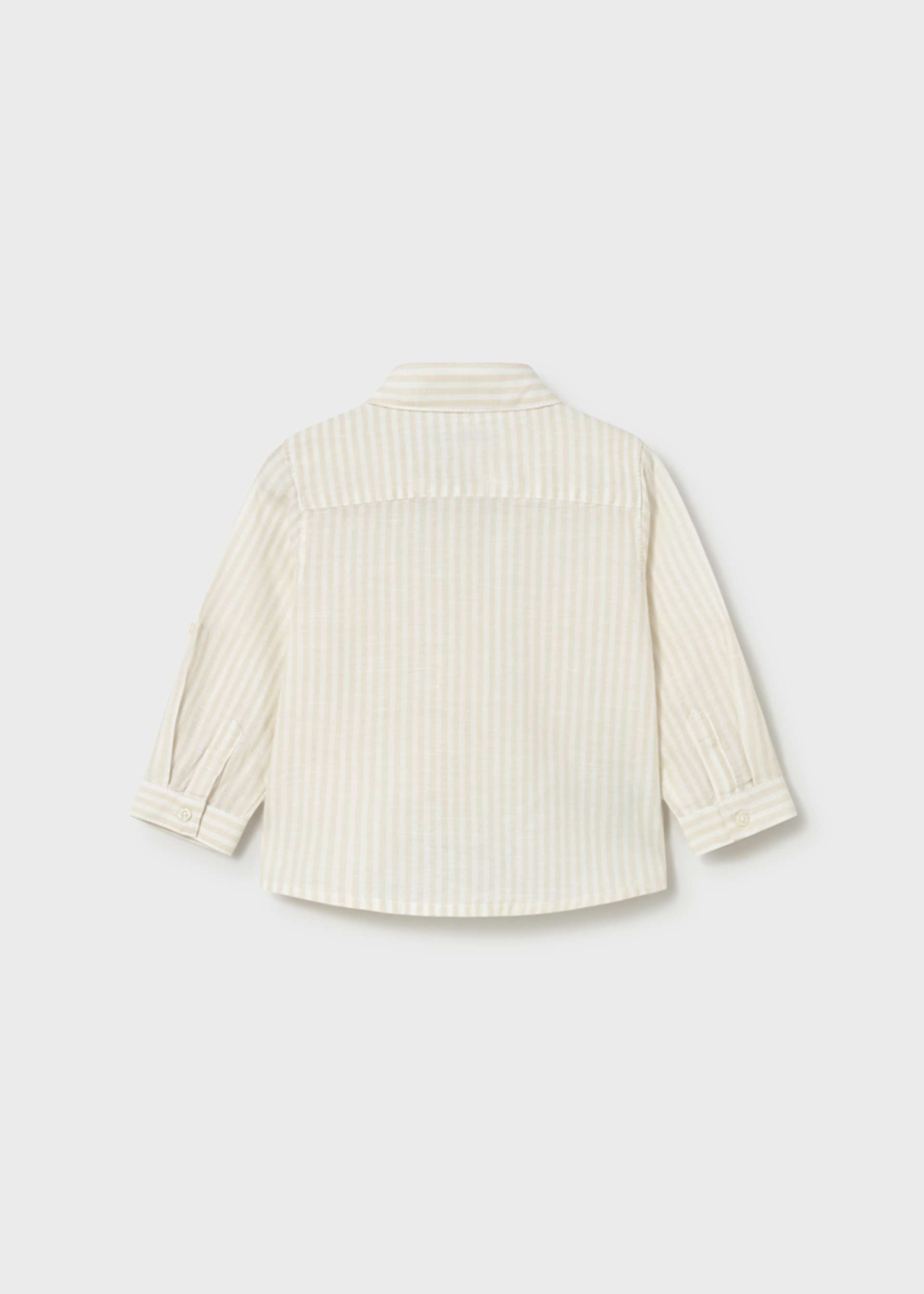 Camisa manga larga lino bebé