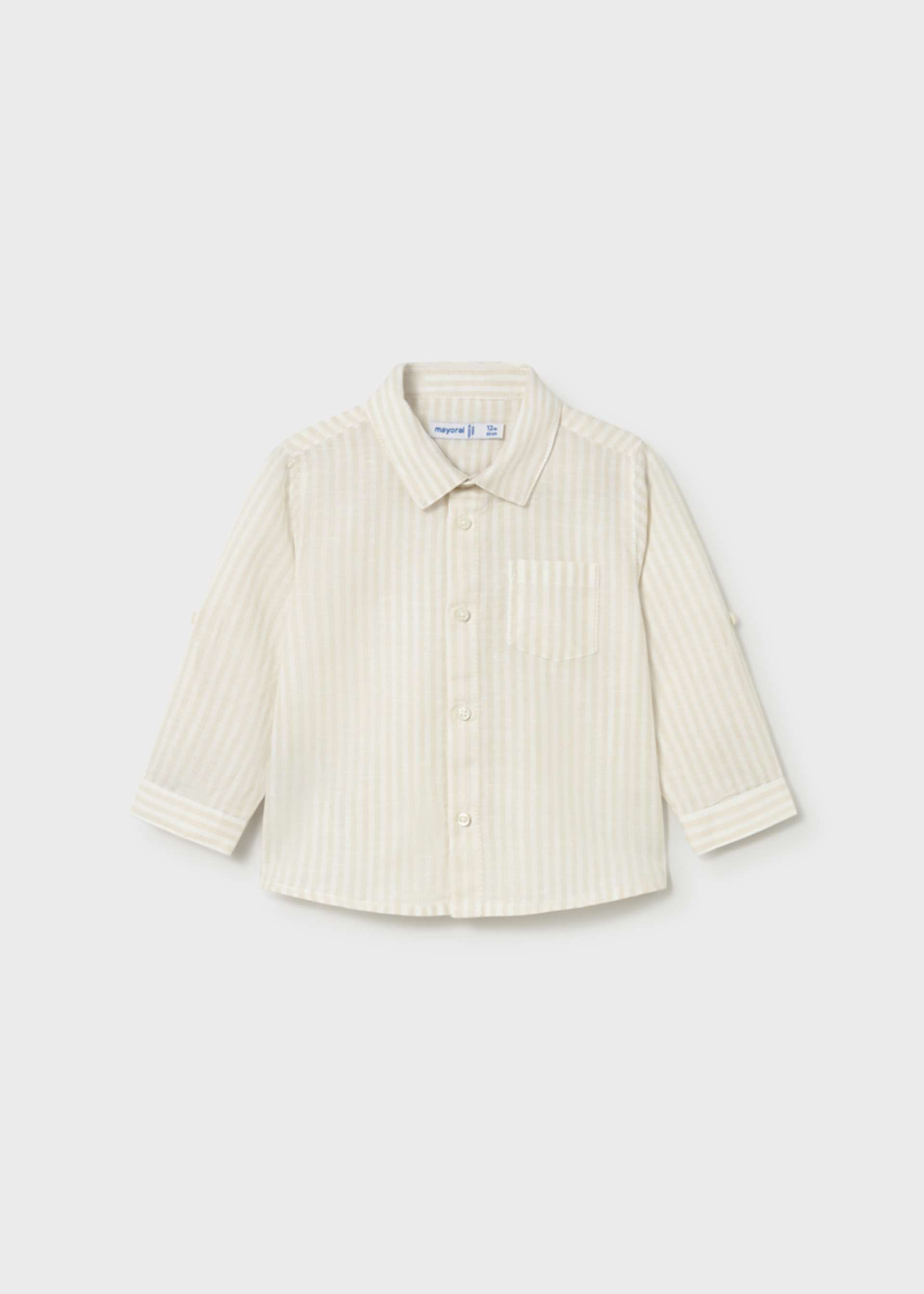 Chemise à manches longues avec lin bébé