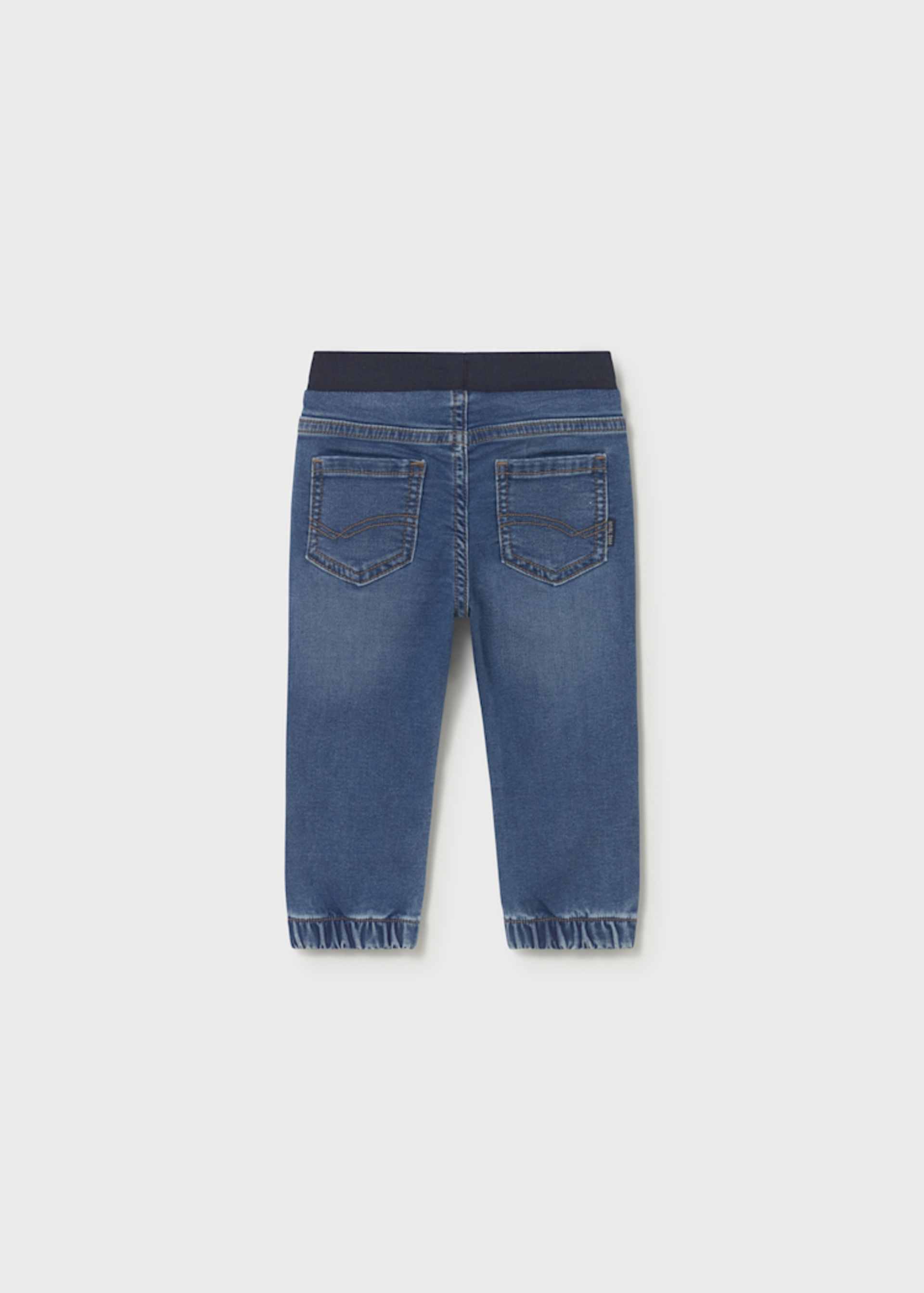 Pantalon en denim à taille élastique bébé