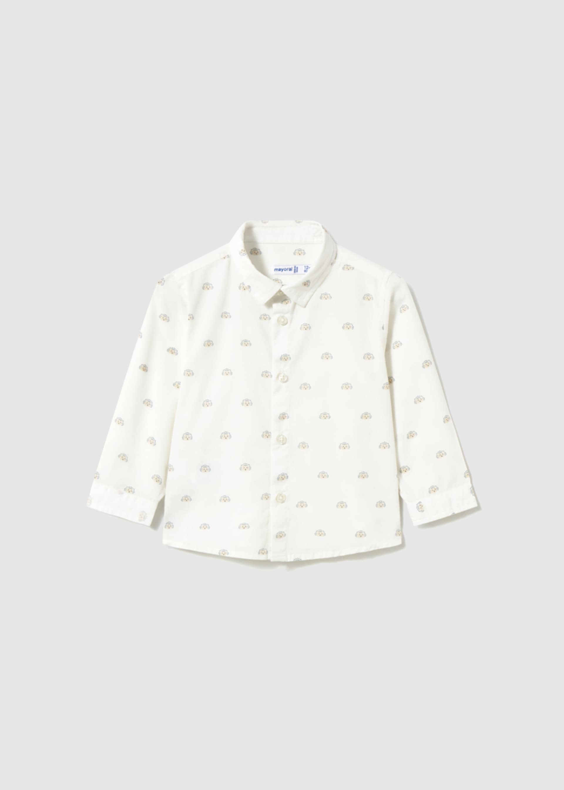 Baby print poplin shirt