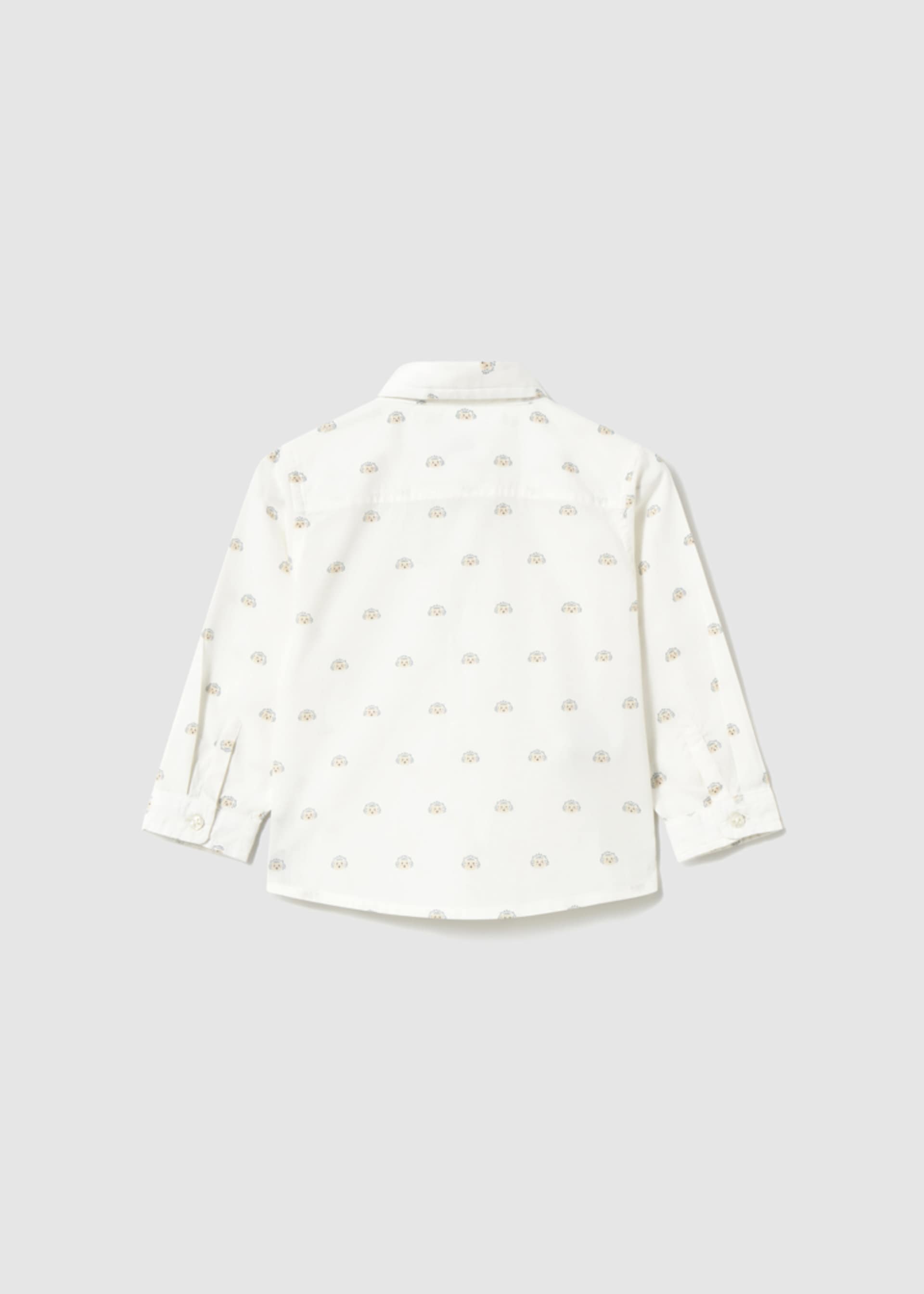 Chemise en popeline imprimée bébé