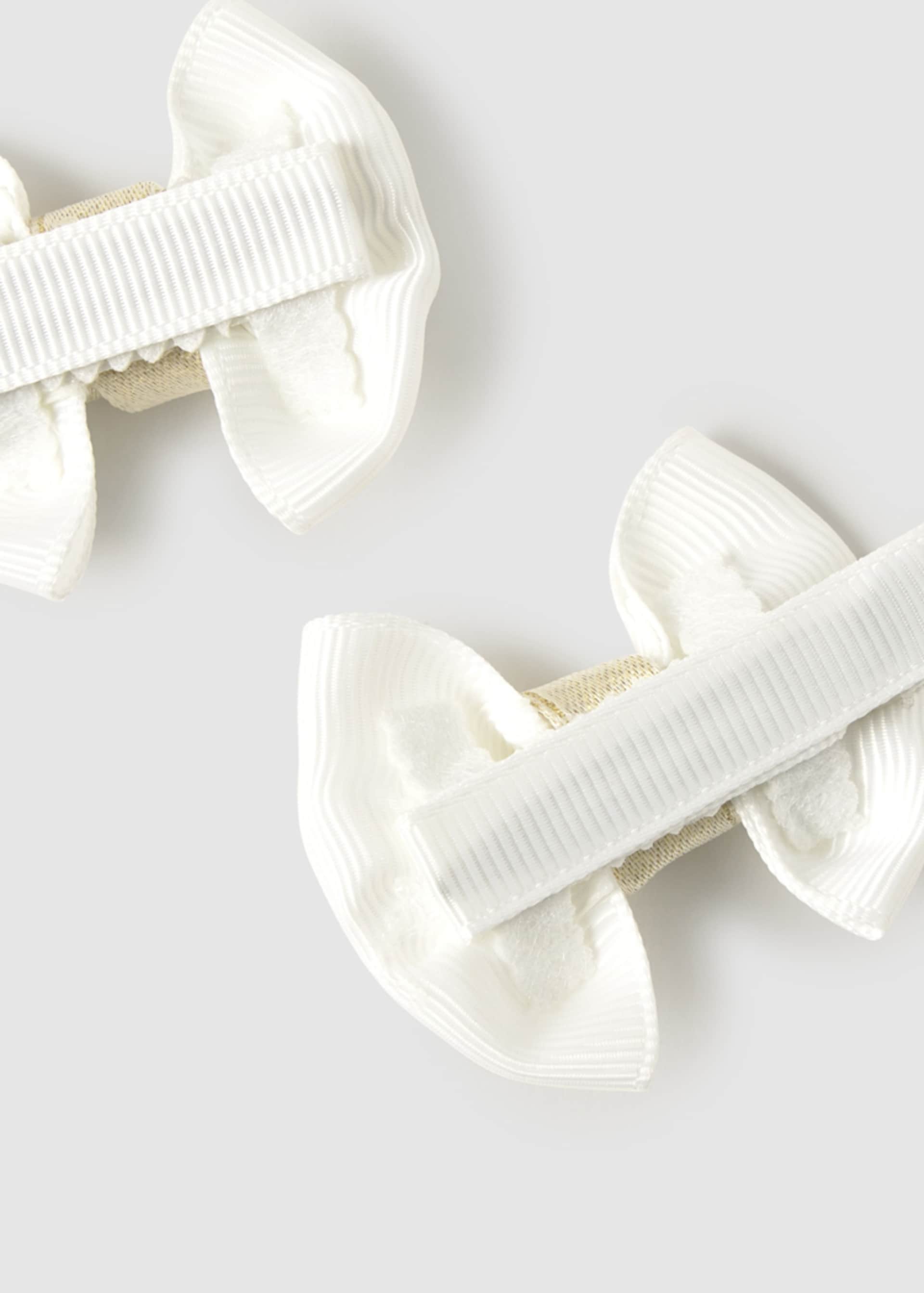 Lot 2 pinces nœud bébé