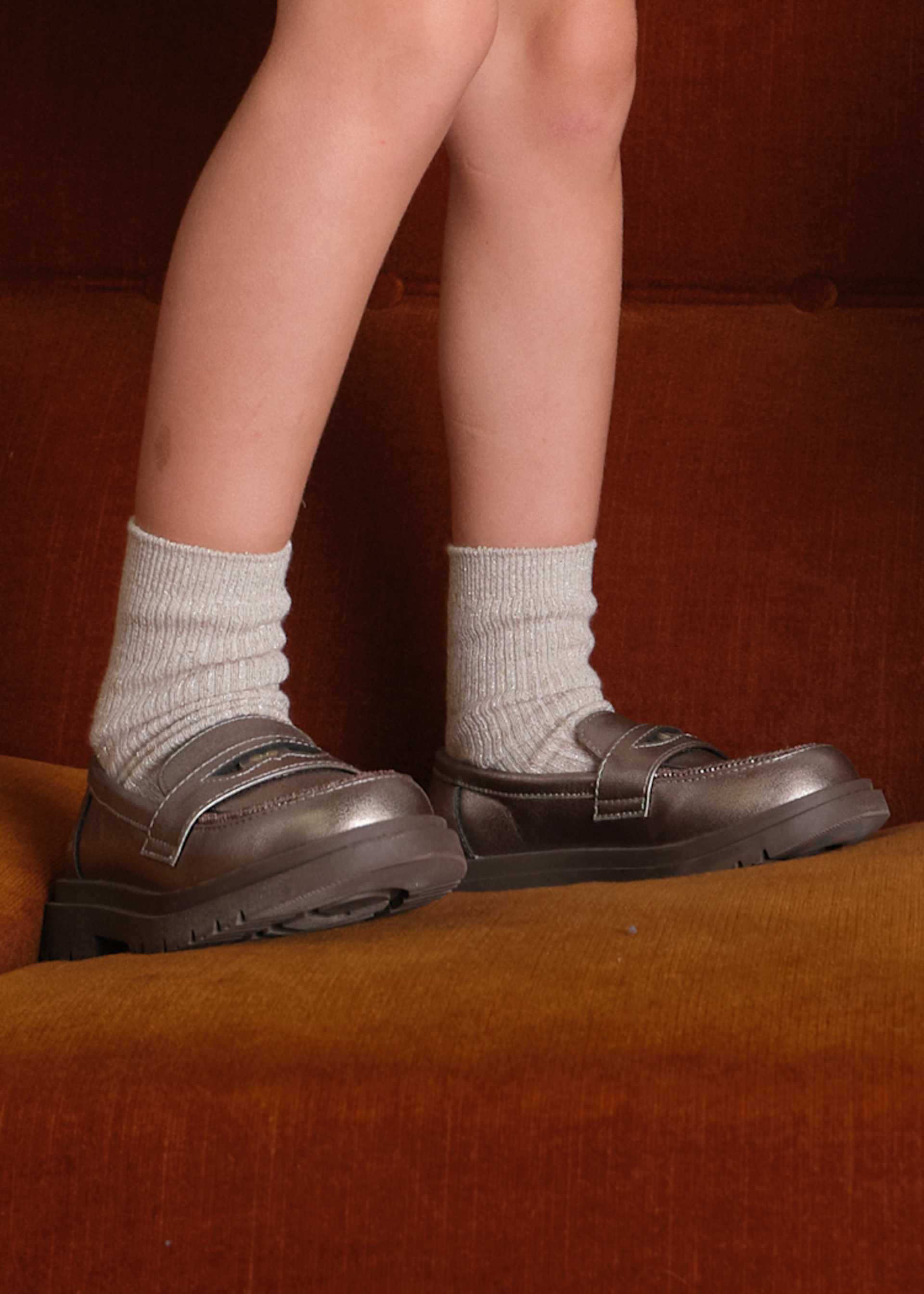 Mocassin à semelle dentelée fille