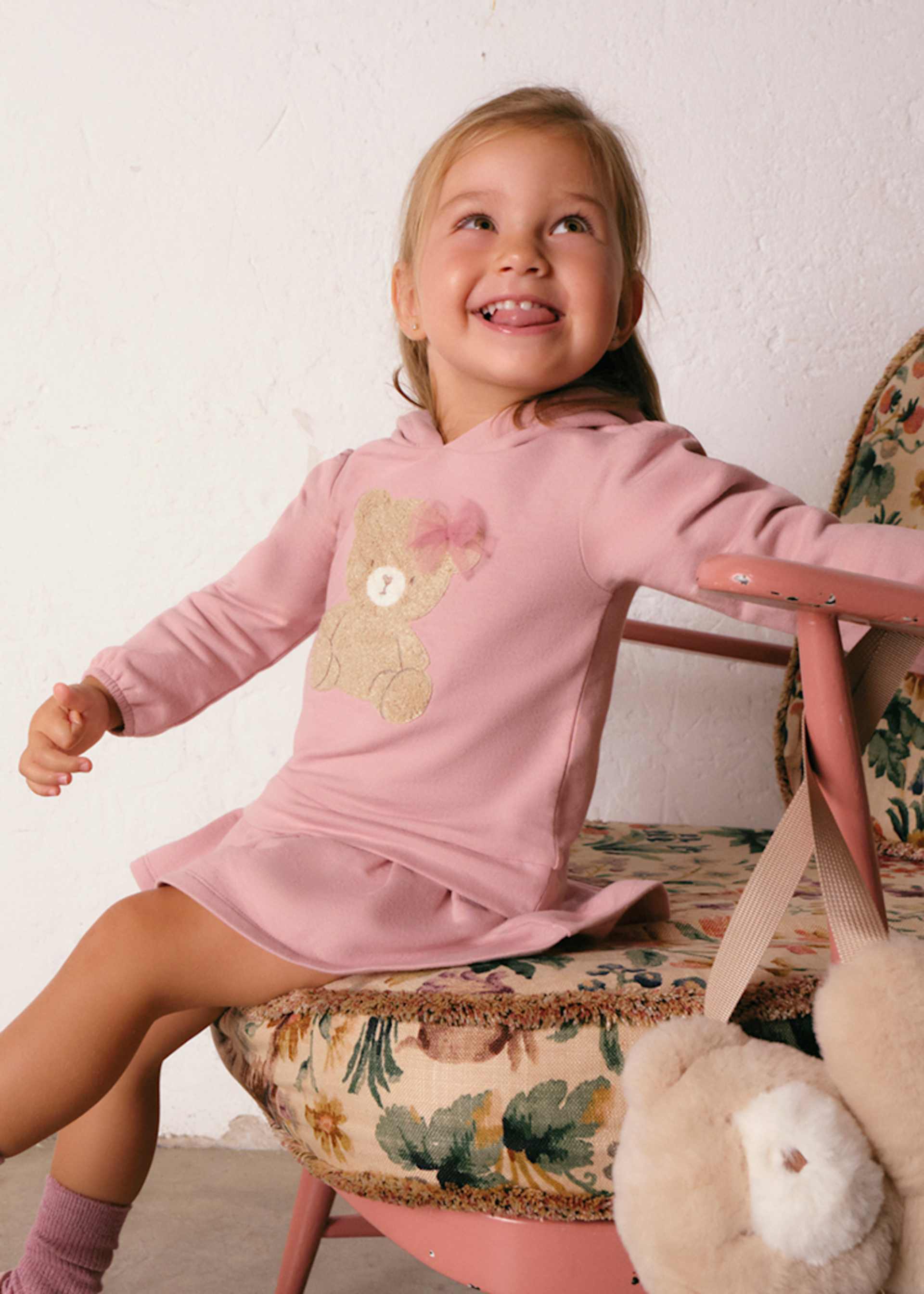 Robe en molleton à capuche bébé