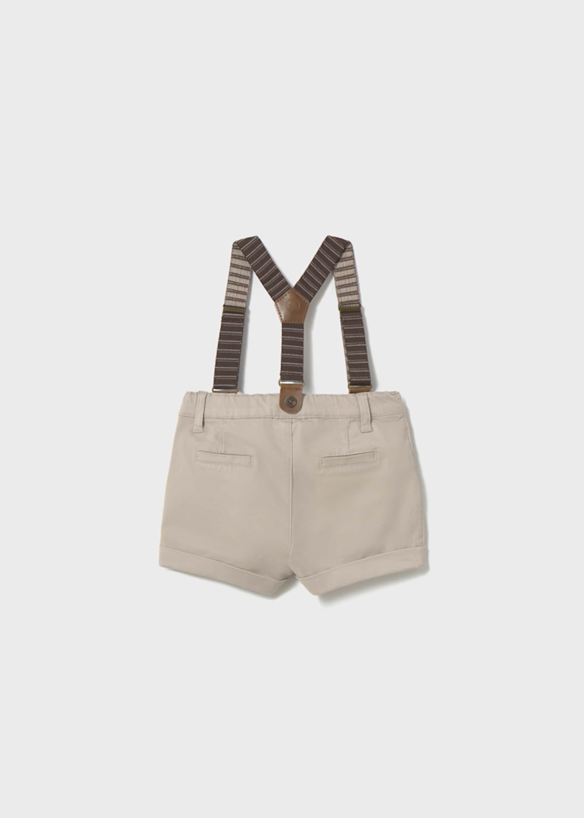 Piqué-Bermudas Hosenträger Baby