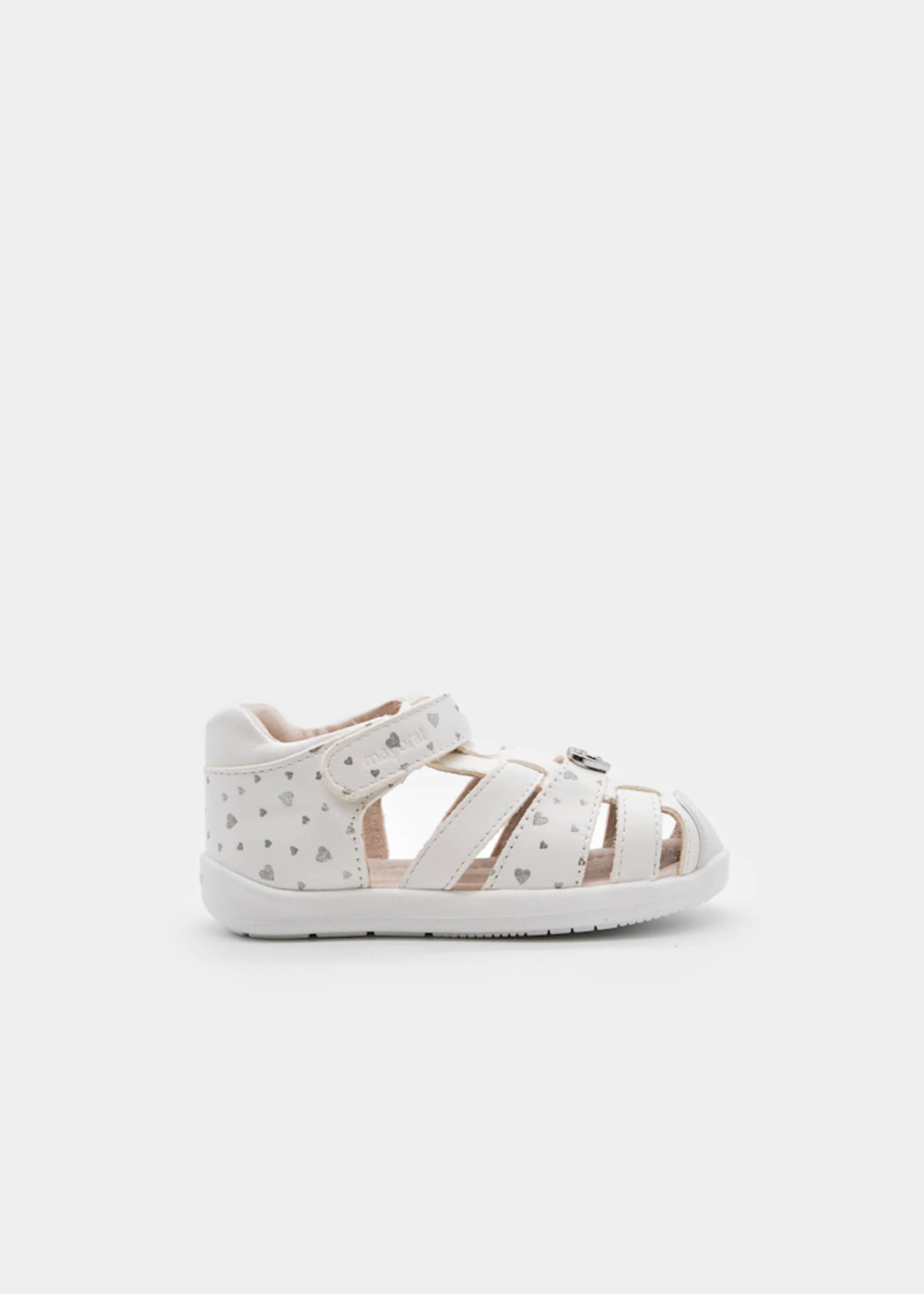 Baby leather jelly sandals