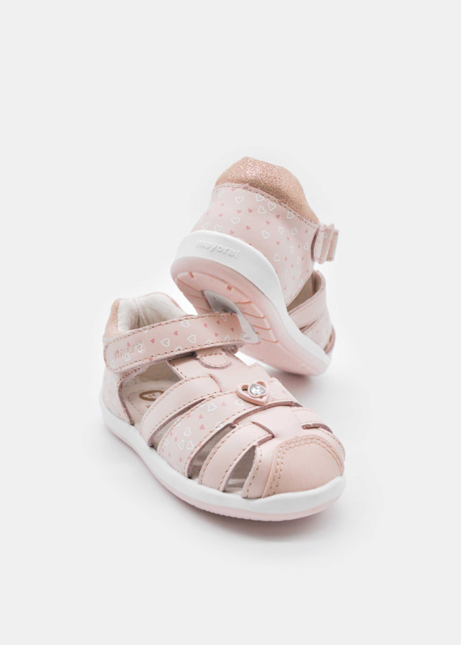 Sandali ragnetto pelle neonata